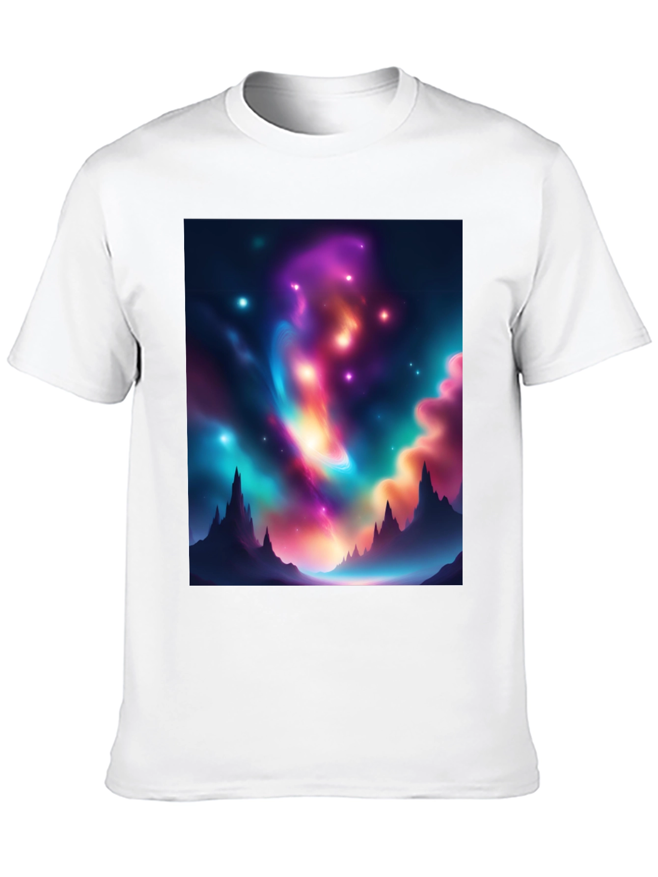 Nebula Peak Black T-Shirt