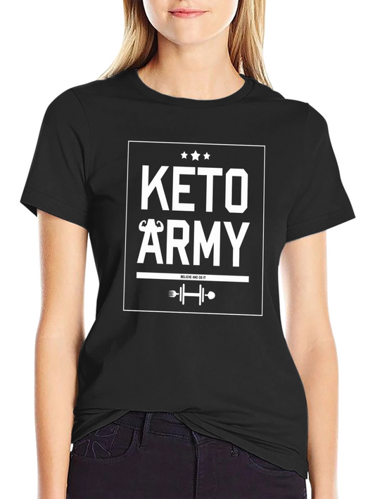 Keto Army Graphic T-Shirt - Black