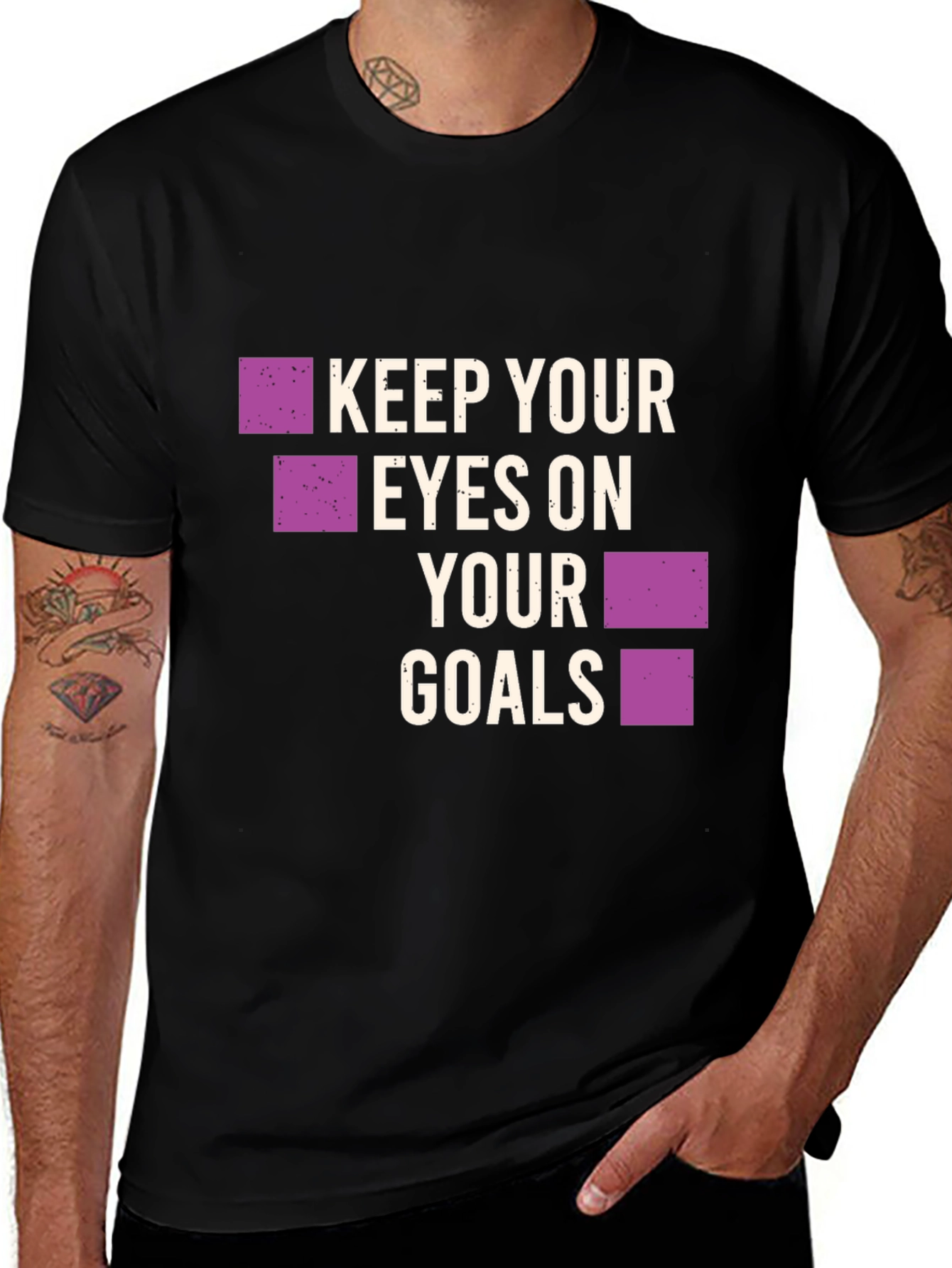 Keep Your Eyes on Your Goals Graphic Tee