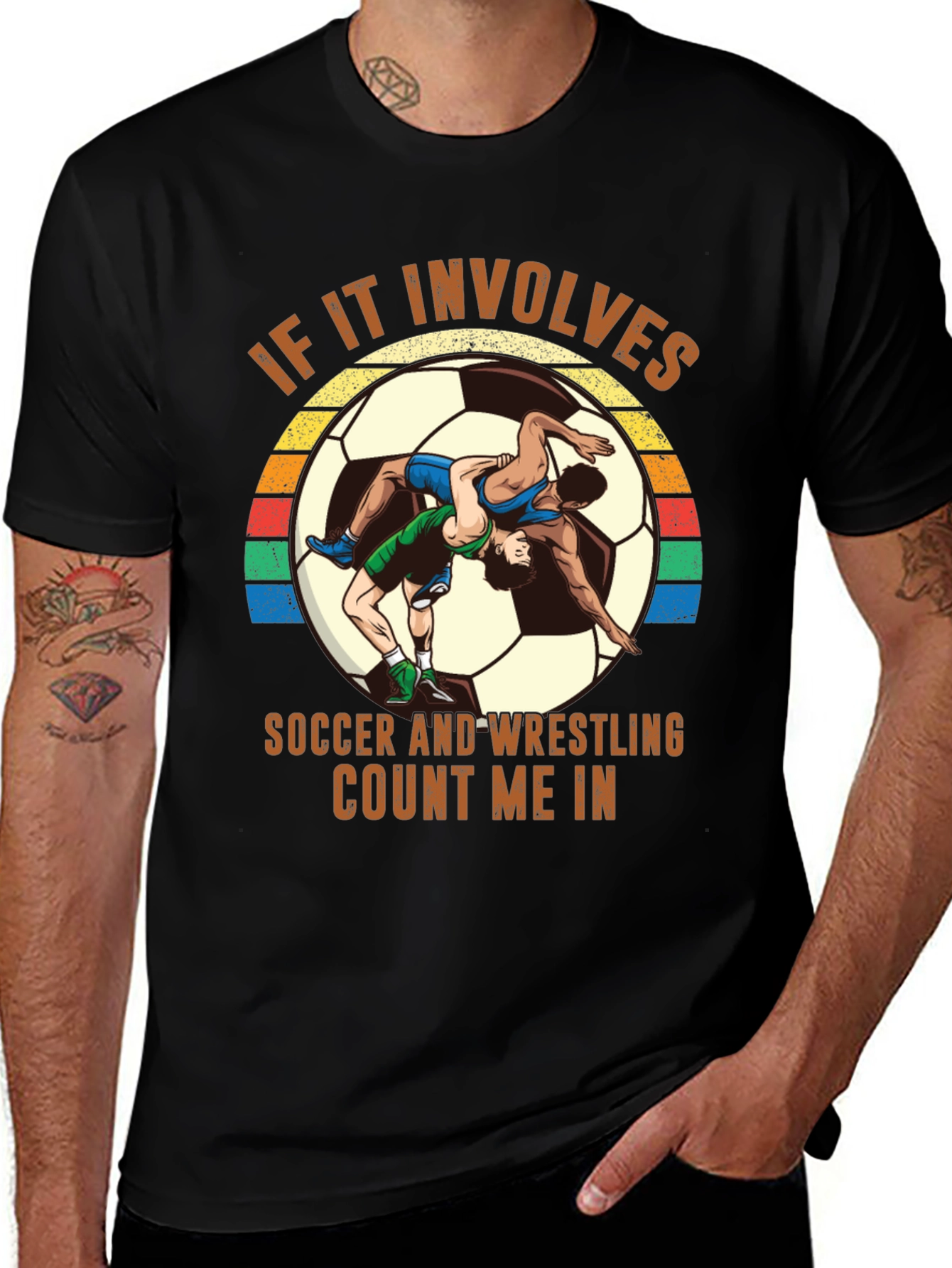 Soccer Wrestling T-Shirt - Count Me In!