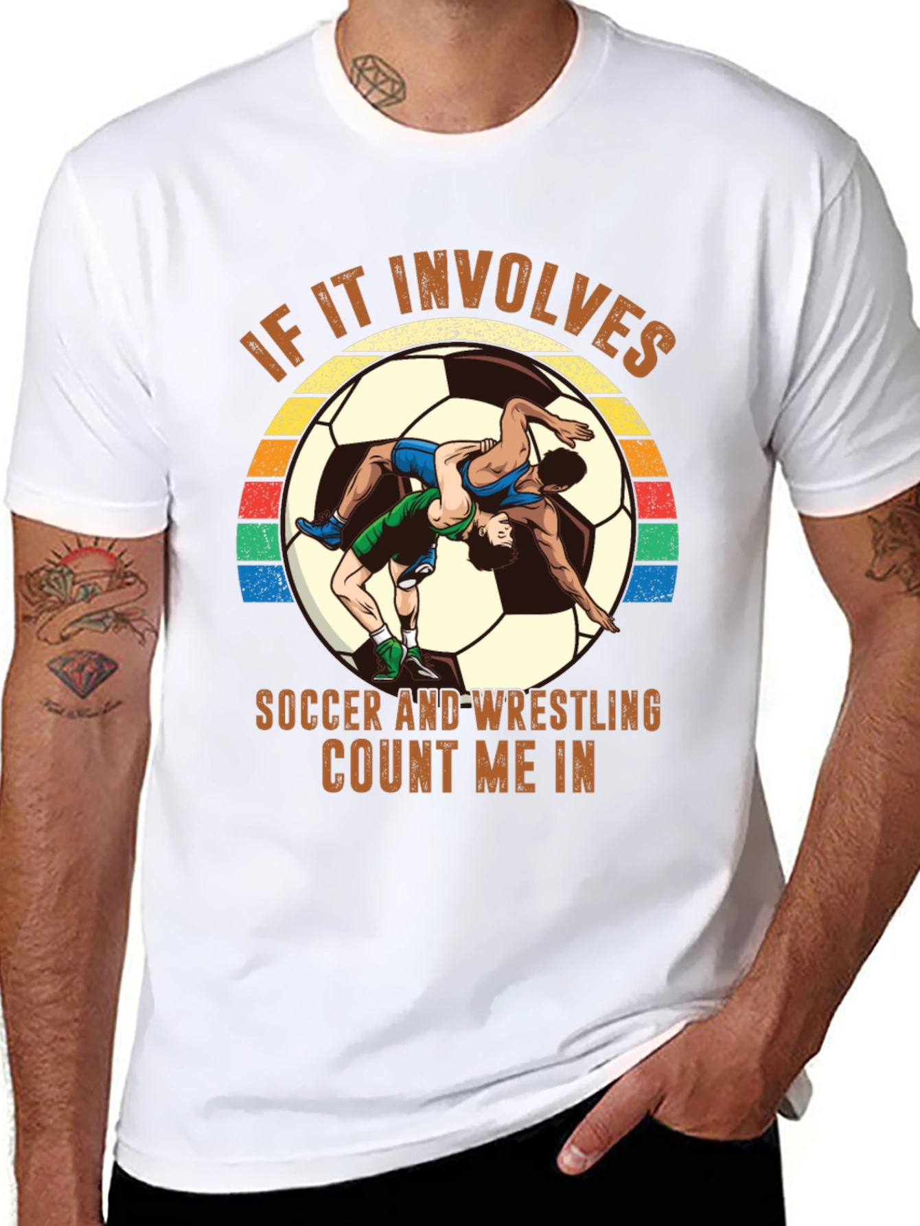 Soccer Wrestling T-Shirt - Count Me In!