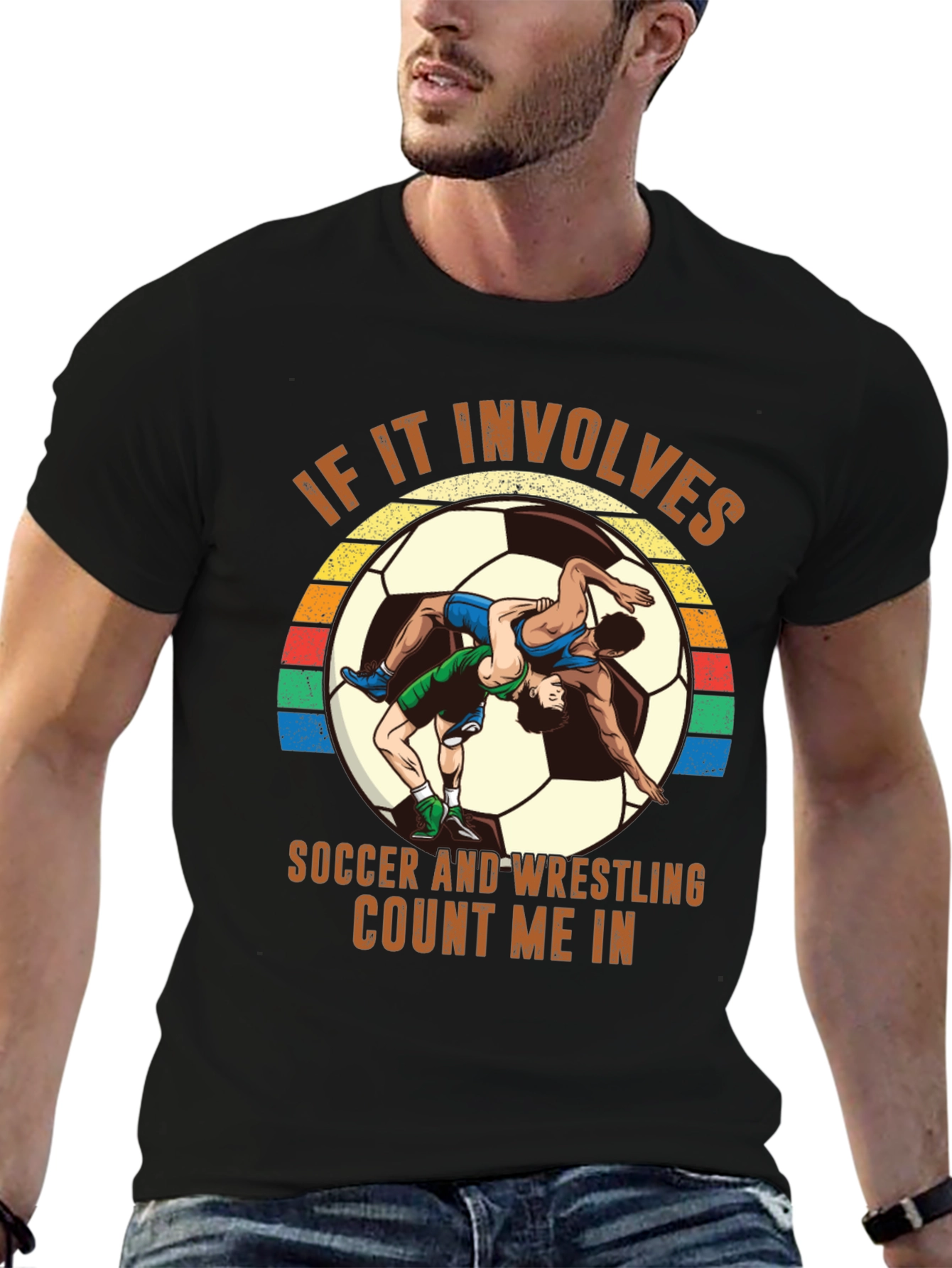 Soccer Wrestling T-Shirt - Count Me In!