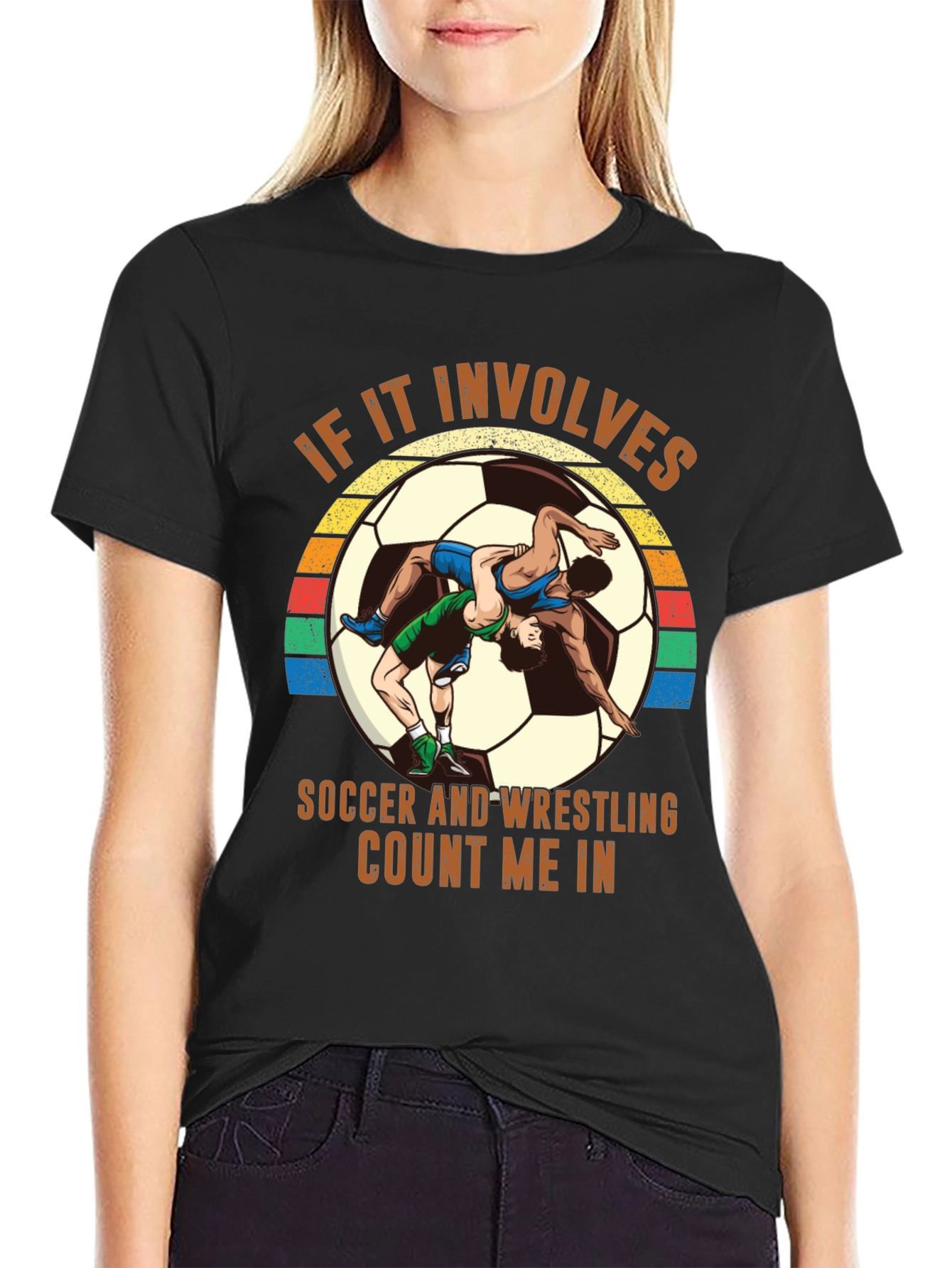 Soccer Wrestling T-Shirt - Count Me In!