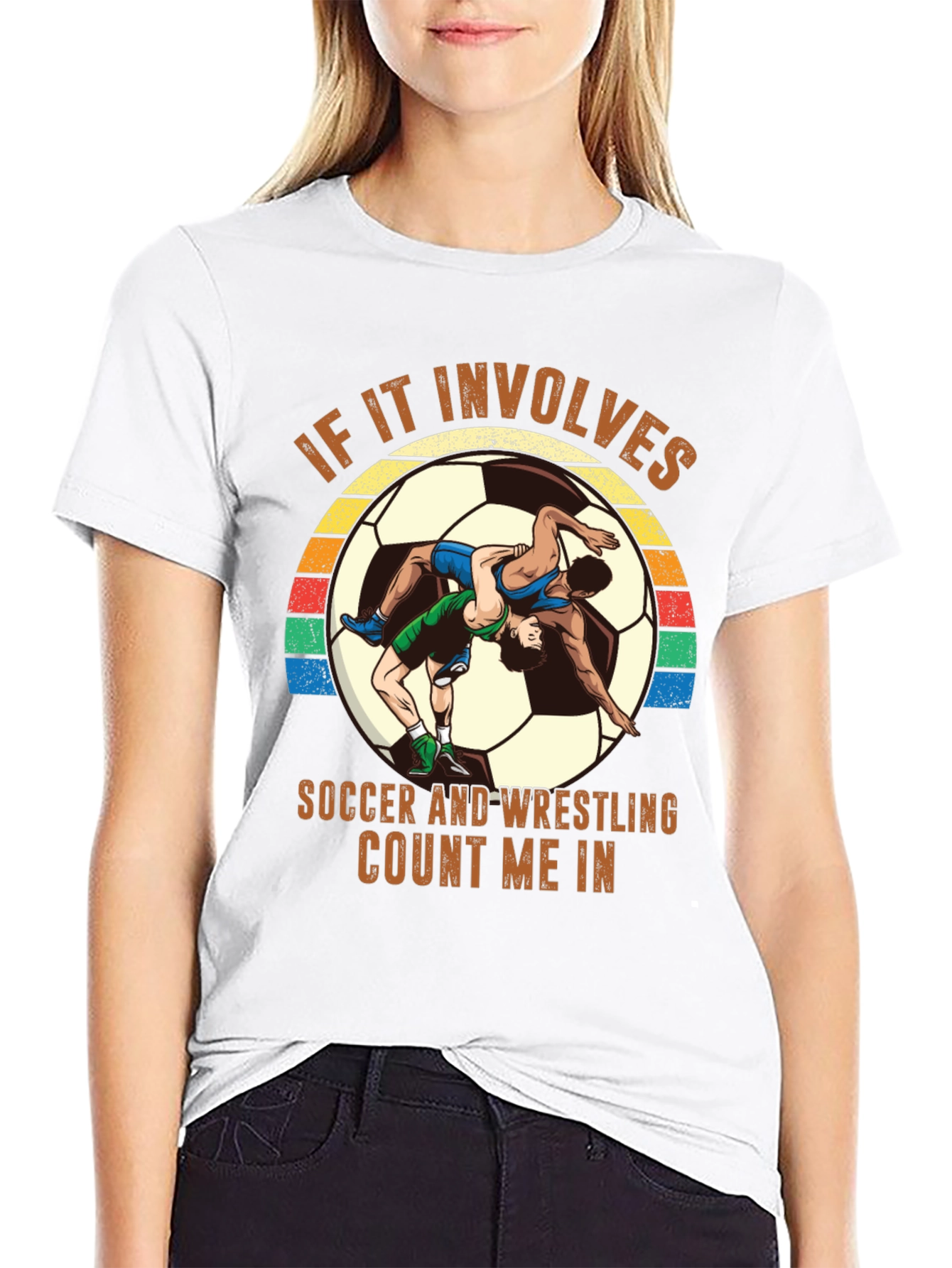 Soccer Wrestling T-Shirt - Count Me In!