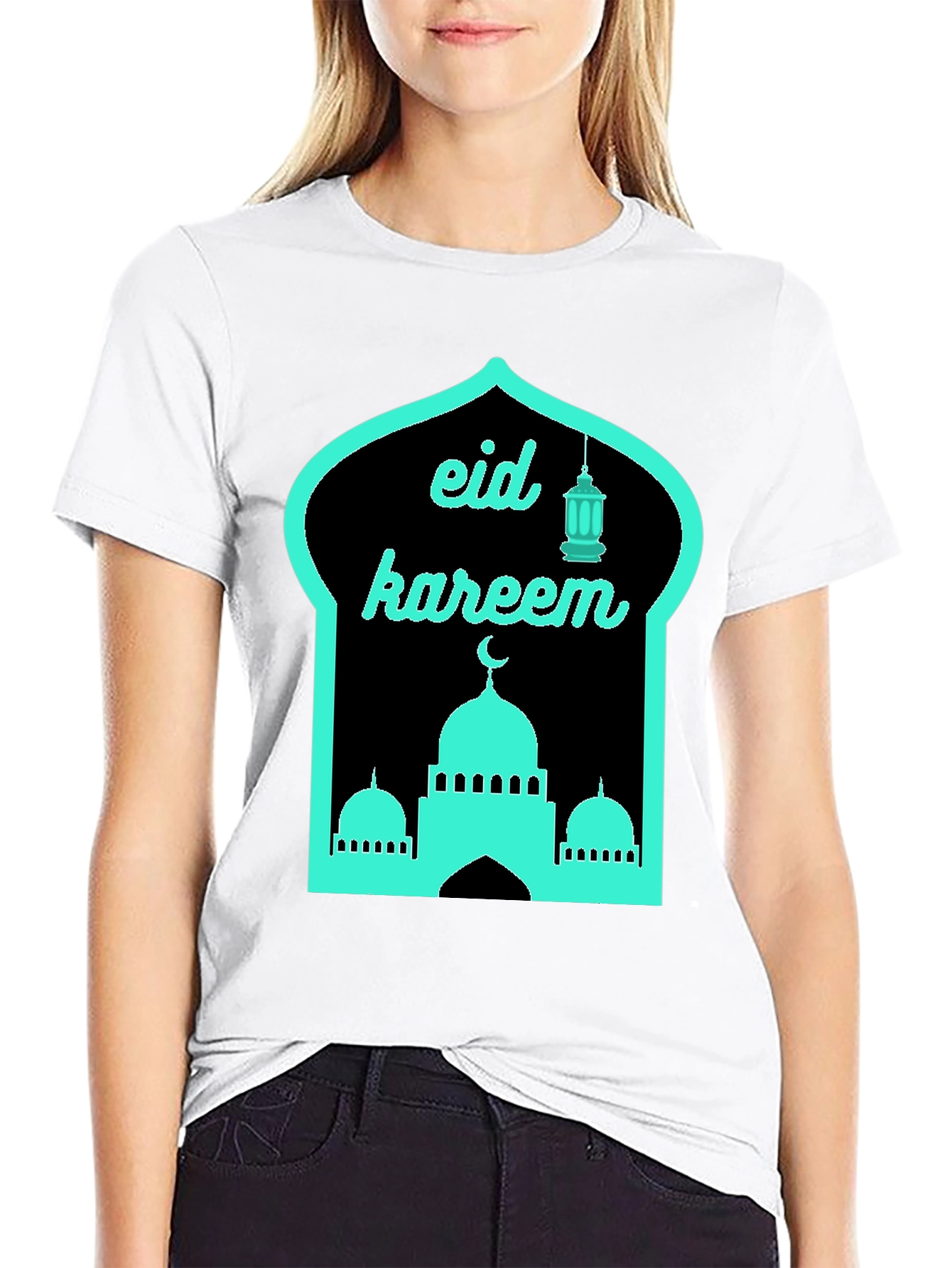 Eid Kareem T-Shirt - Mosque Lantern Design