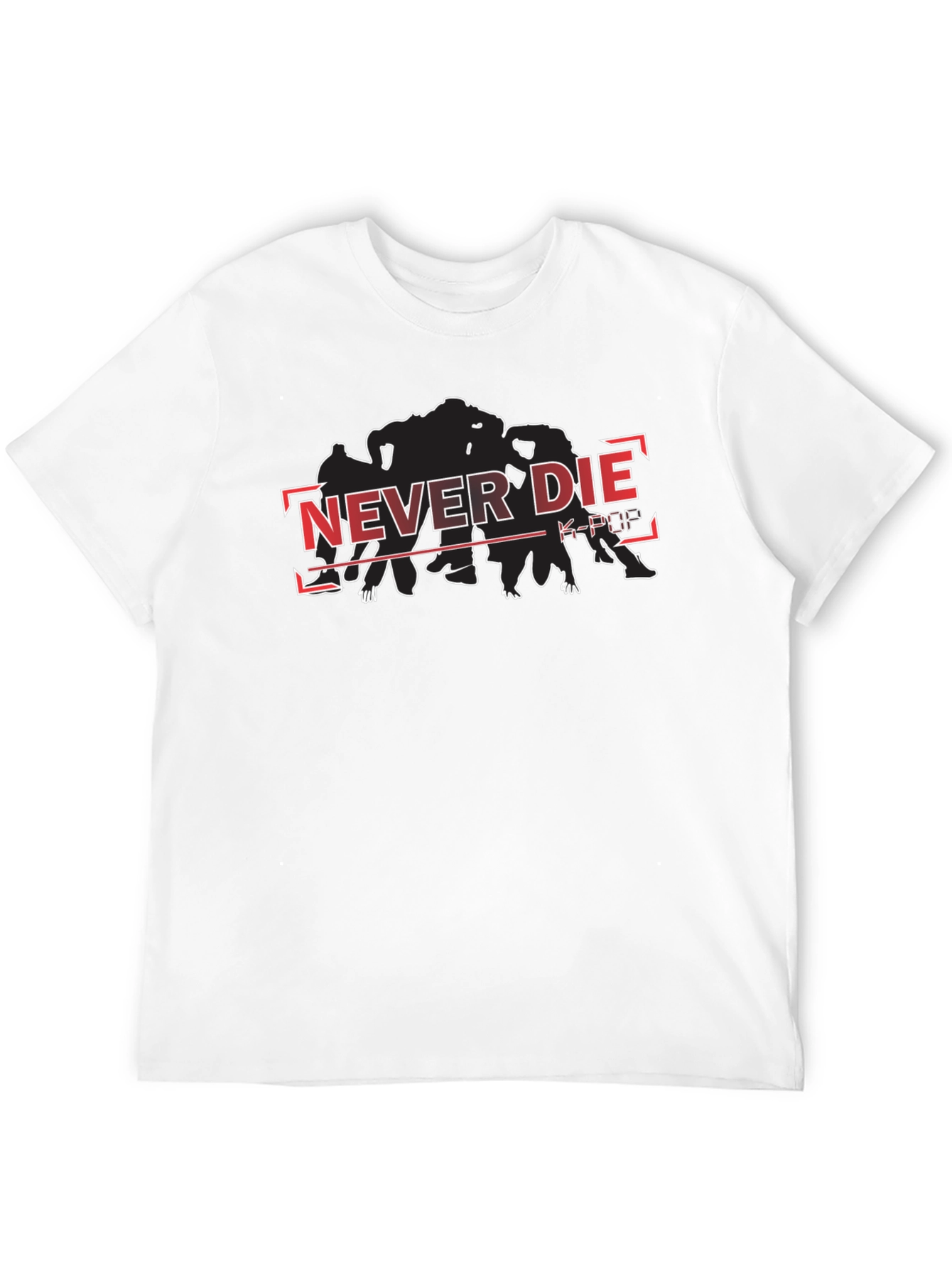 Never Die K-Pop Black T-Shirt