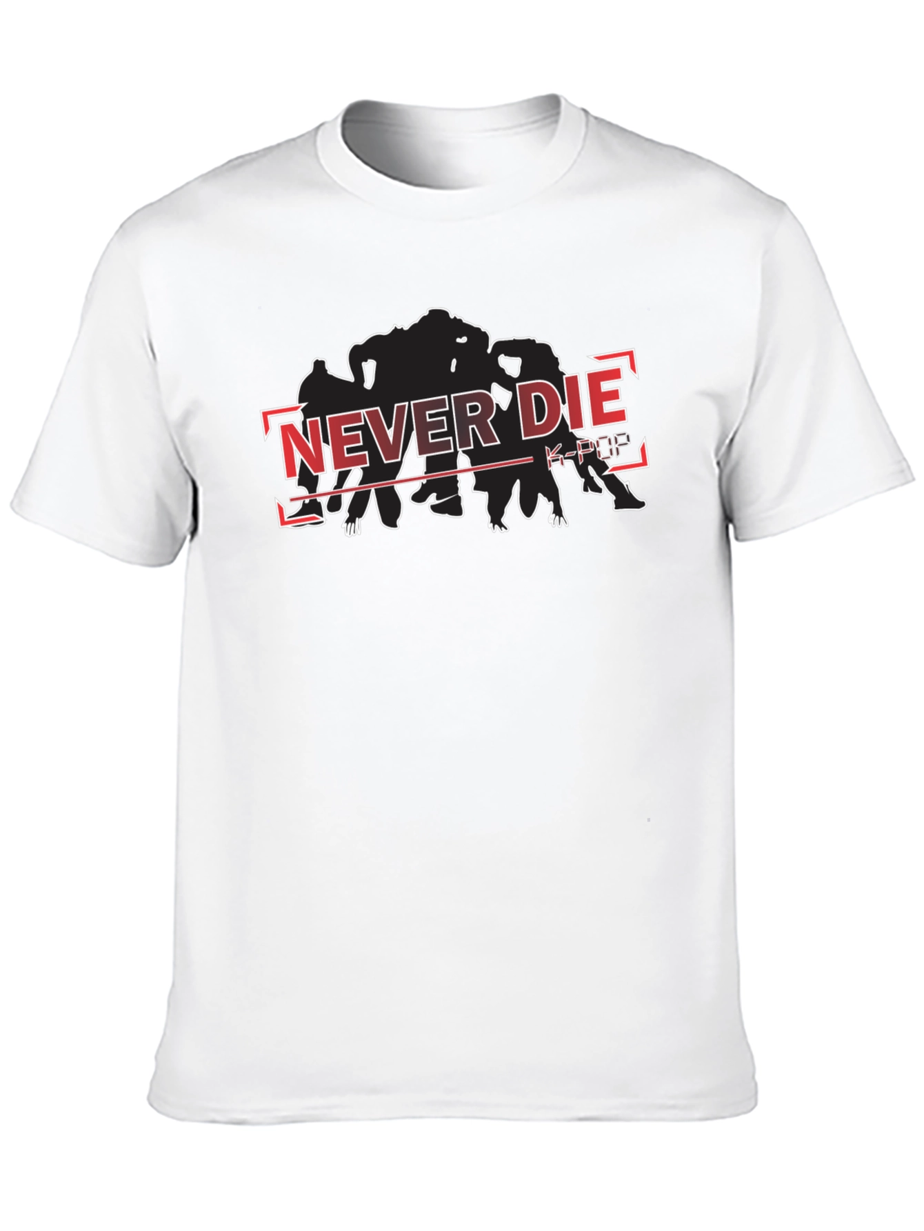 Never Die K-Pop Black T-Shirt