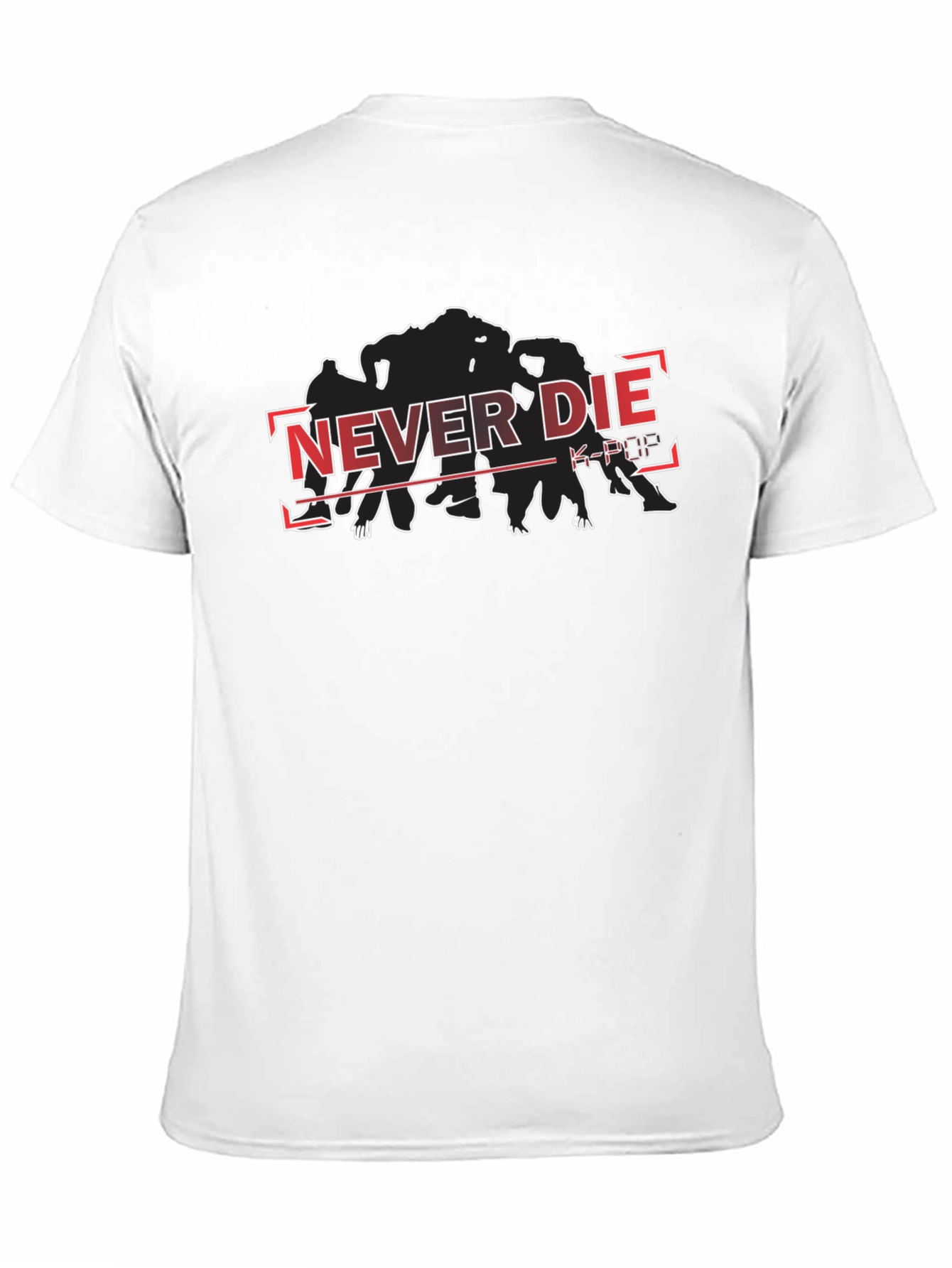 Never Die K-Pop Black T-Shirt