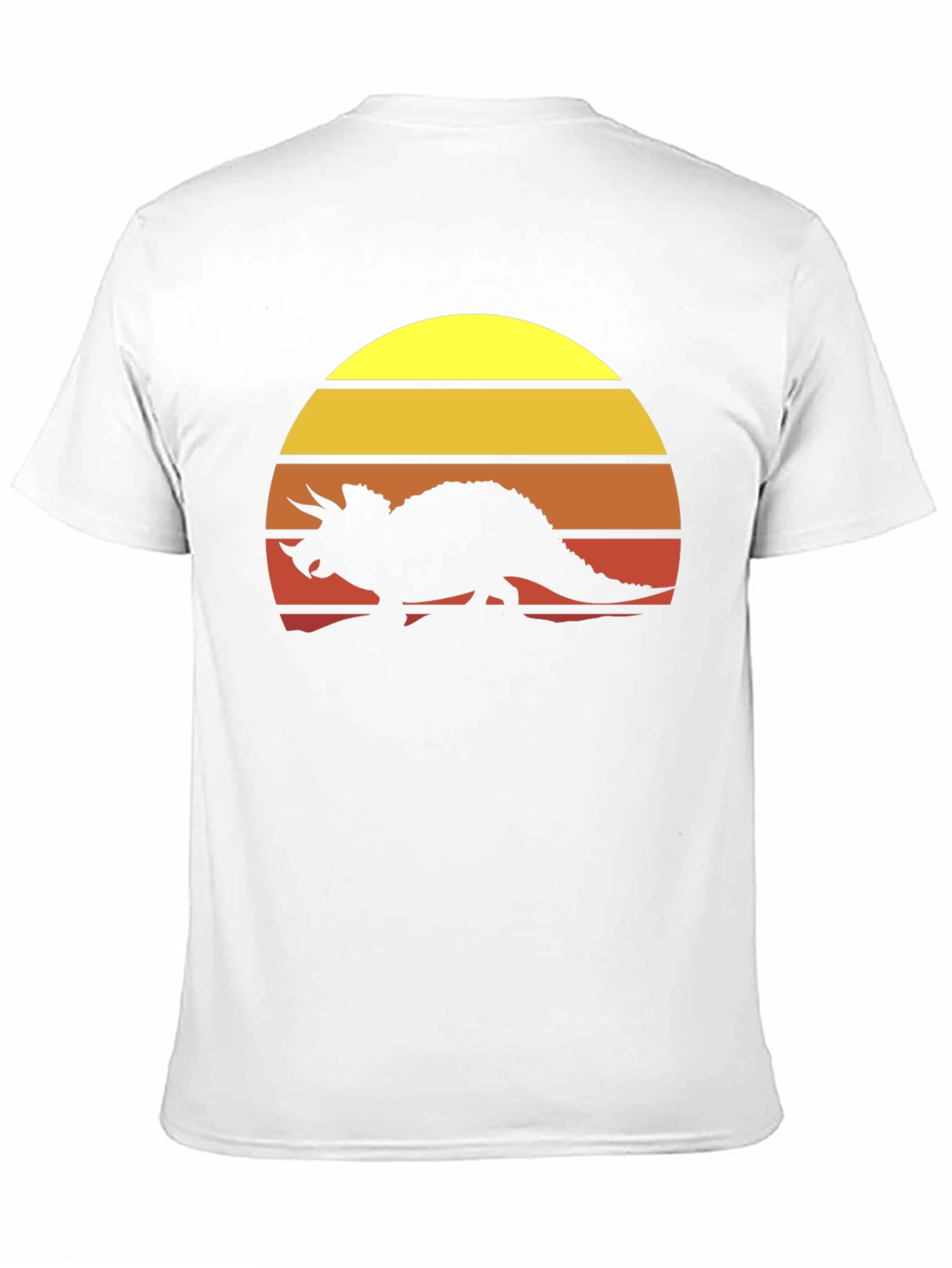 Retro Dinosaur Sunset Graphic Tee