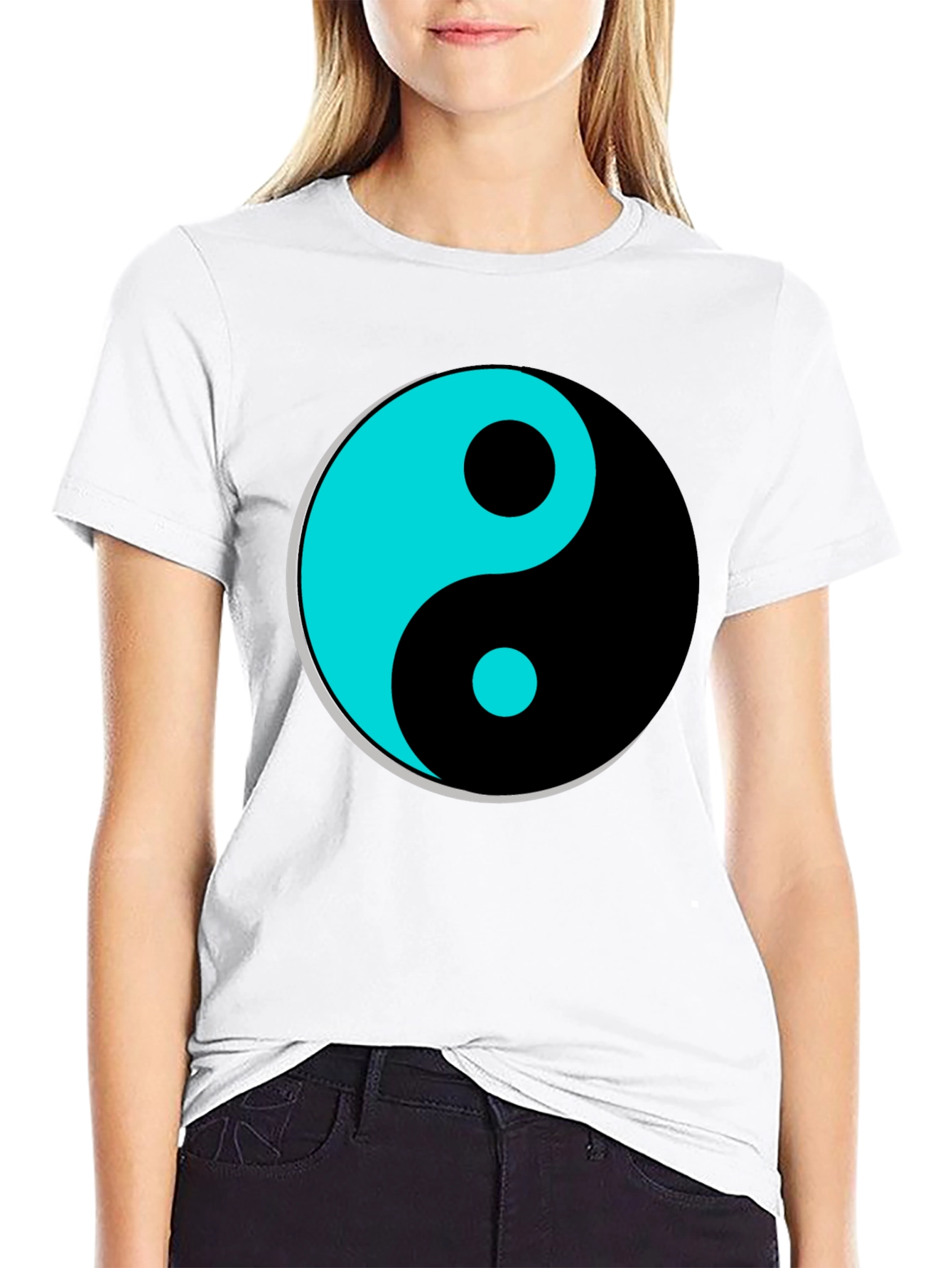 Yin Yang Graphic T-Shirt - Black Tee