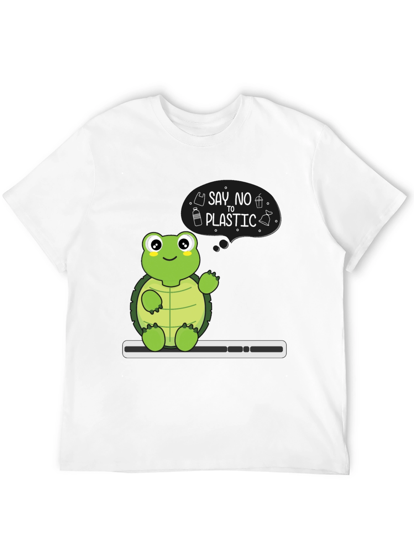 Eco-Friendly Turtle T-Shirt - Say No To Plastic!