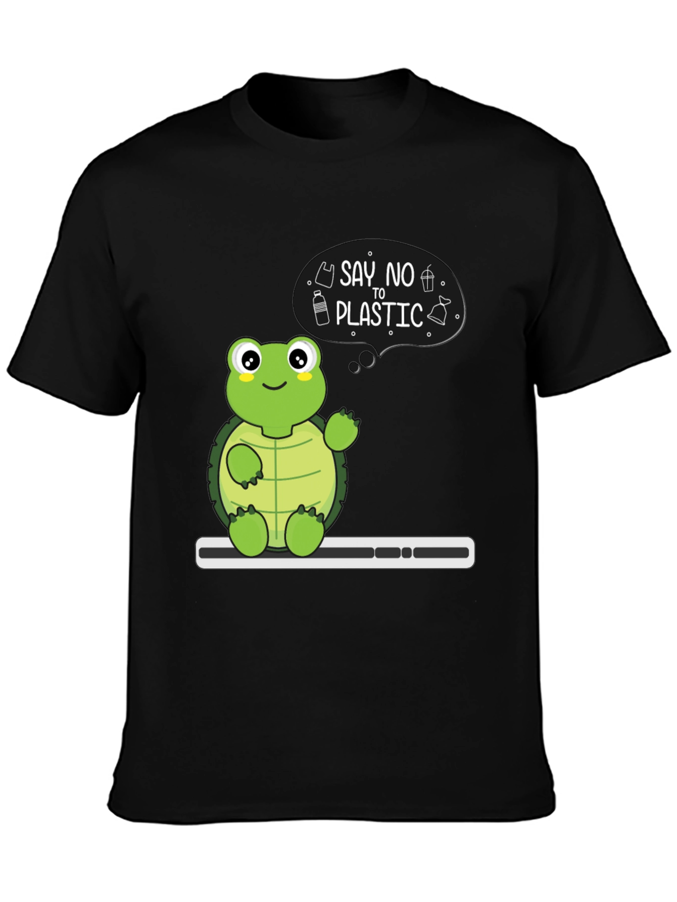 Eco-Friendly Turtle T-Shirt - Say No To Plastic!