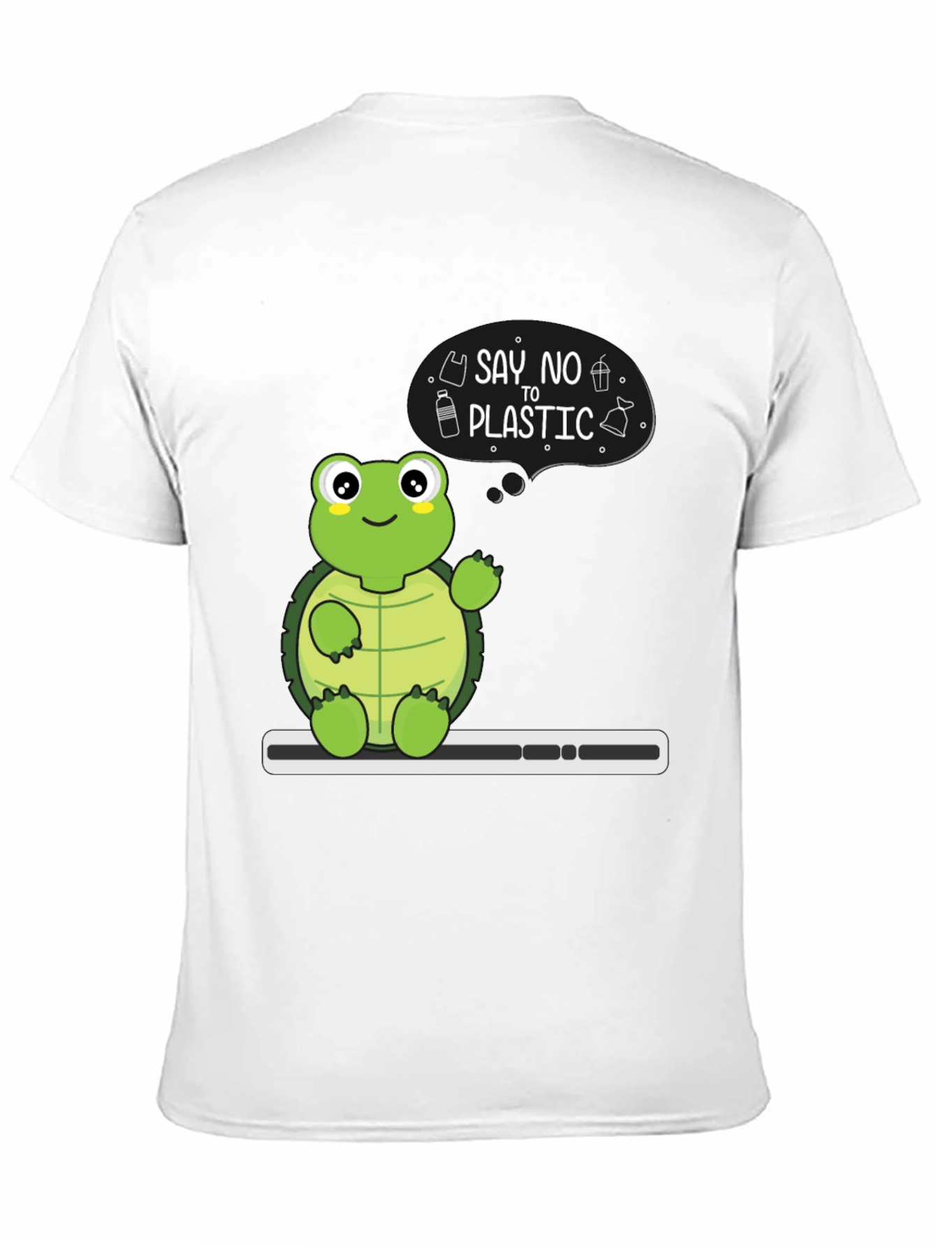 Eco-Friendly Turtle T-Shirt - Say No To Plastic!