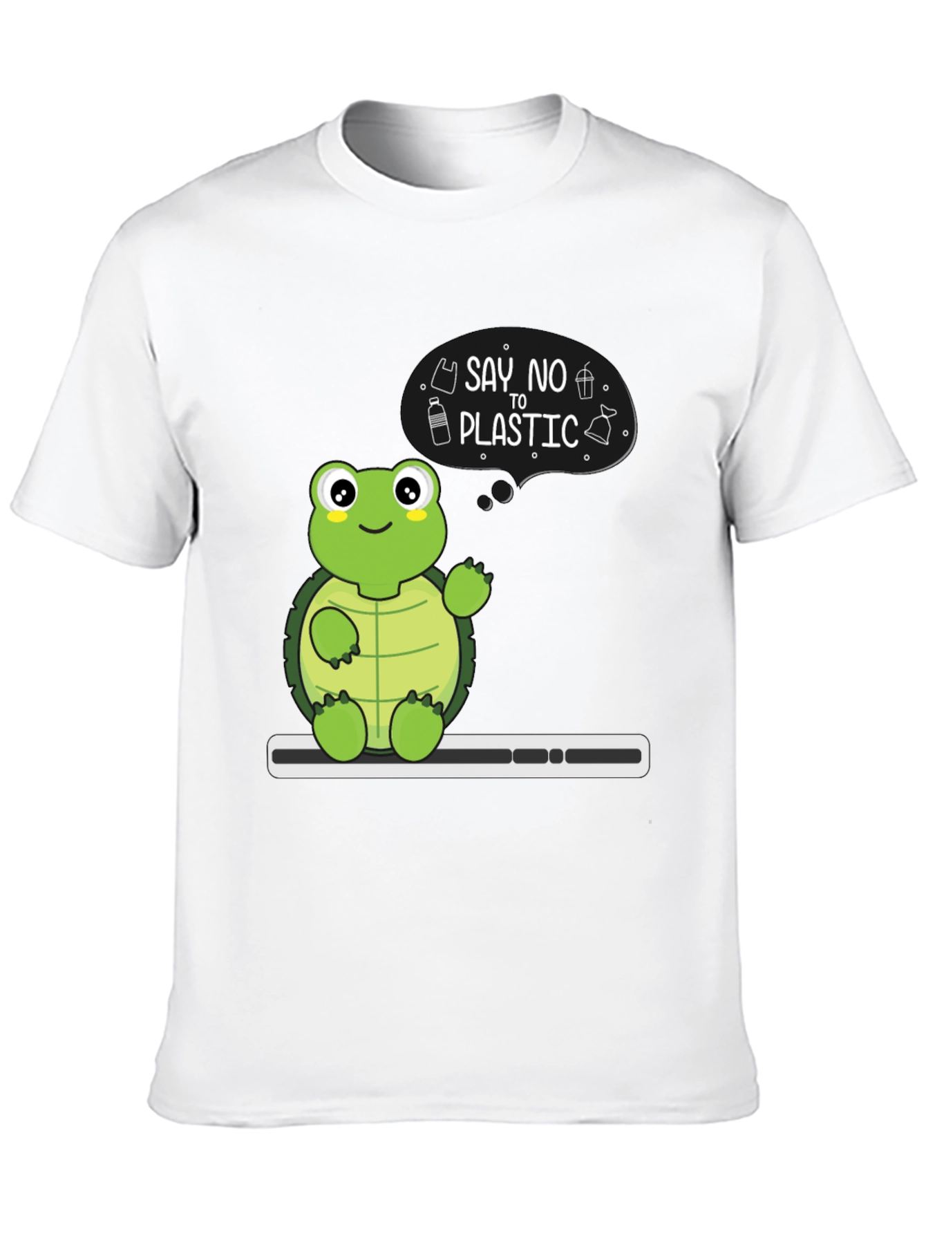 Eco-Friendly Turtle T-Shirt - Say No To Plastic!