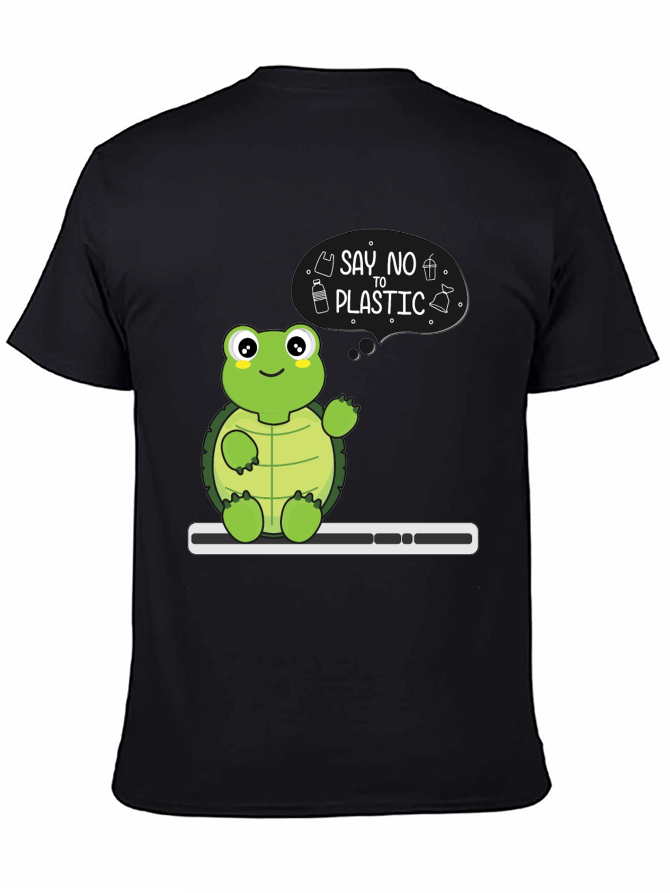 Eco-Friendly Turtle T-Shirt - Say No To Plastic!