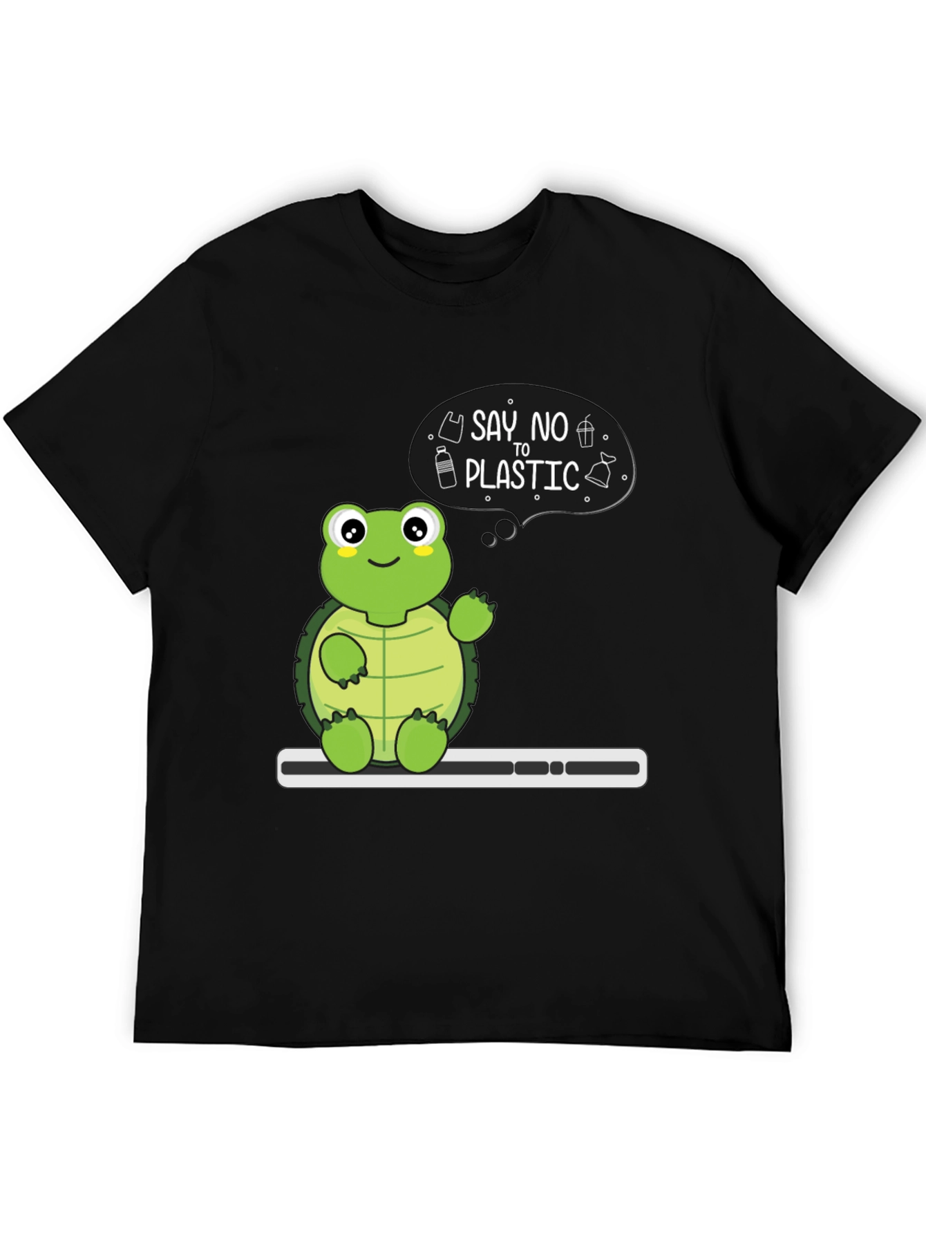 Eco-Friendly Turtle T-Shirt - Say No To Plastic!