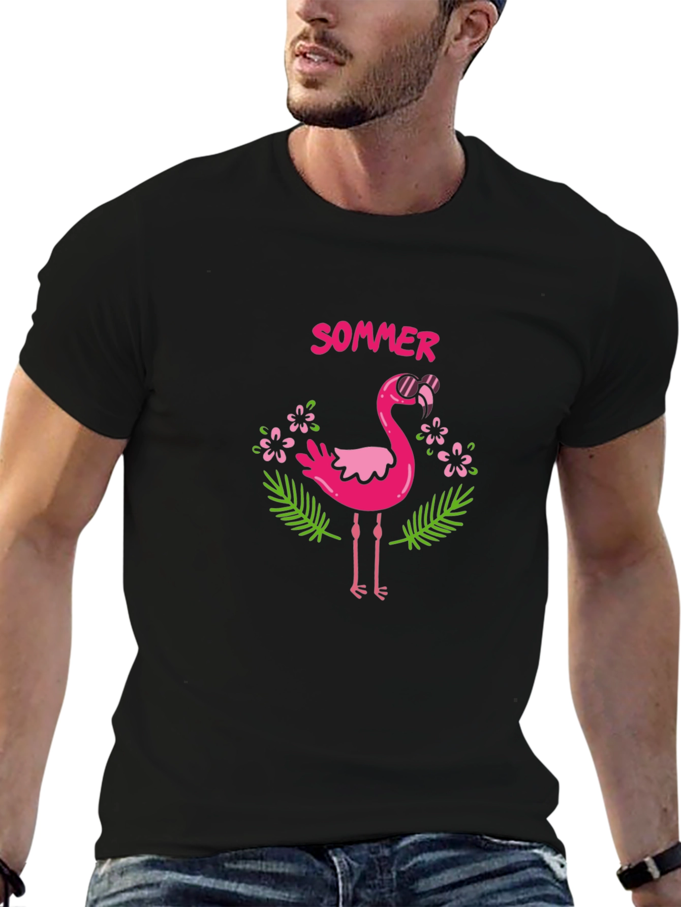 Summer Flamingo T-Shirt - Tropical Style