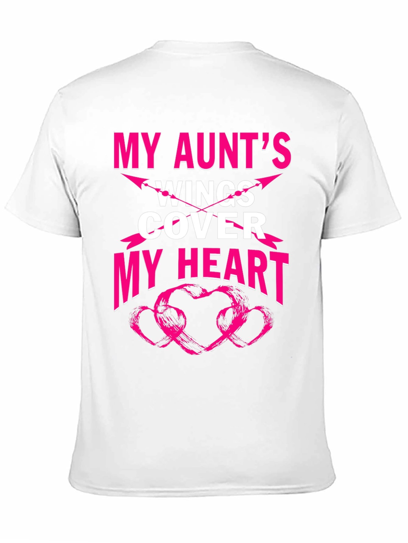 My Aunts Wings Cover My Heart Graphic T-Shirt