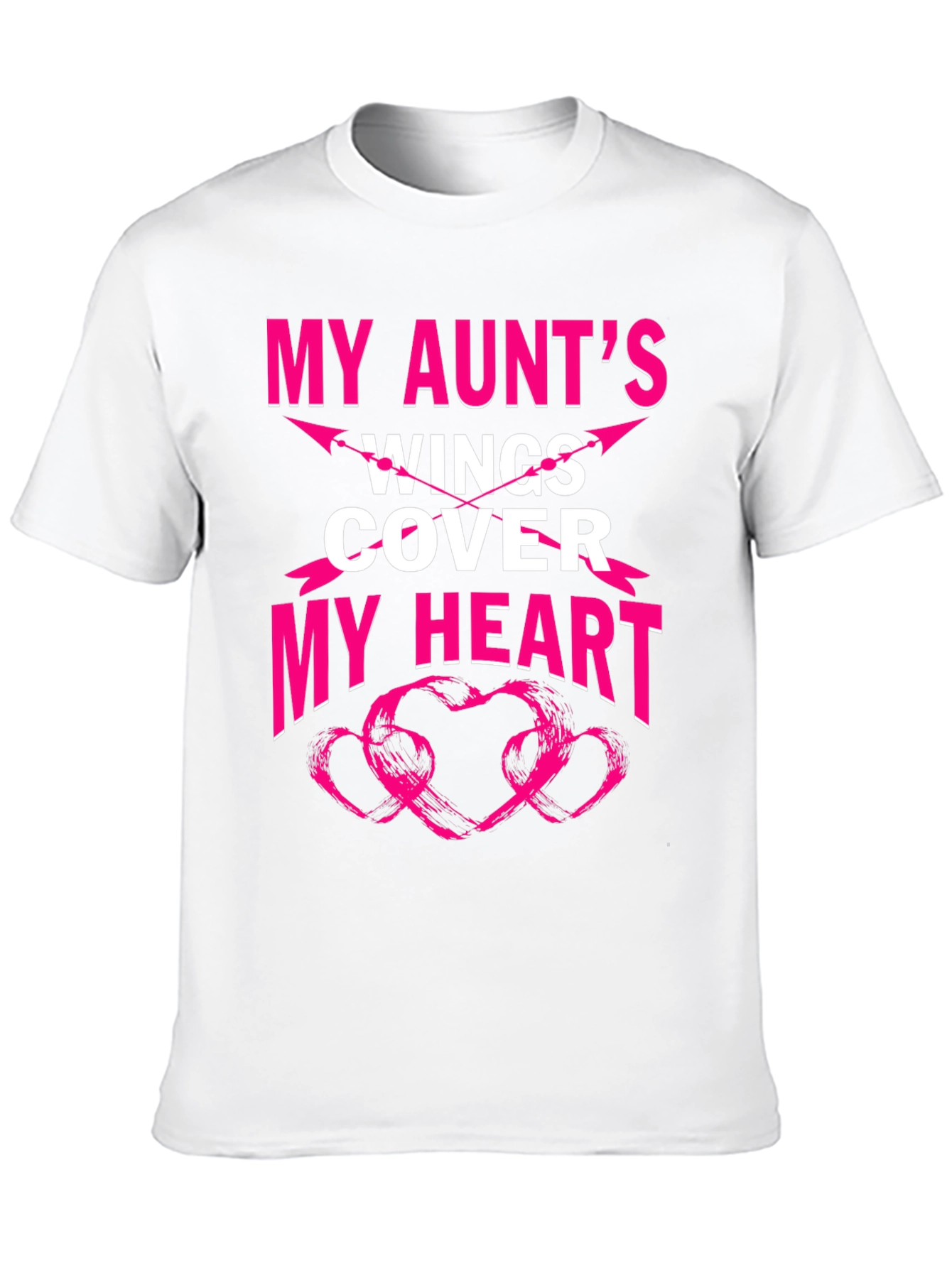 My Aunts Wings Cover My Heart Graphic T-Shirt