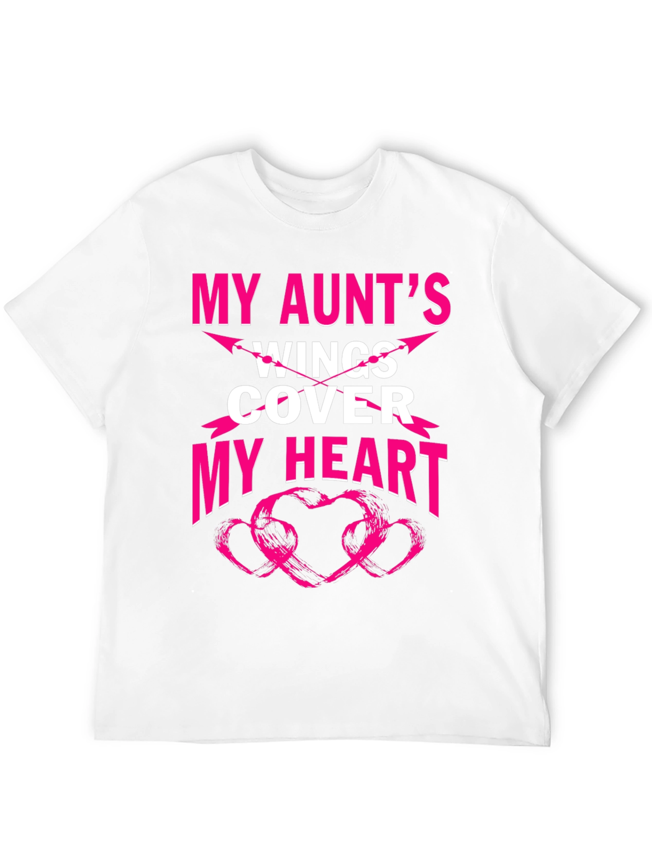 My Aunts Wings Cover My Heart Graphic T-Shirt