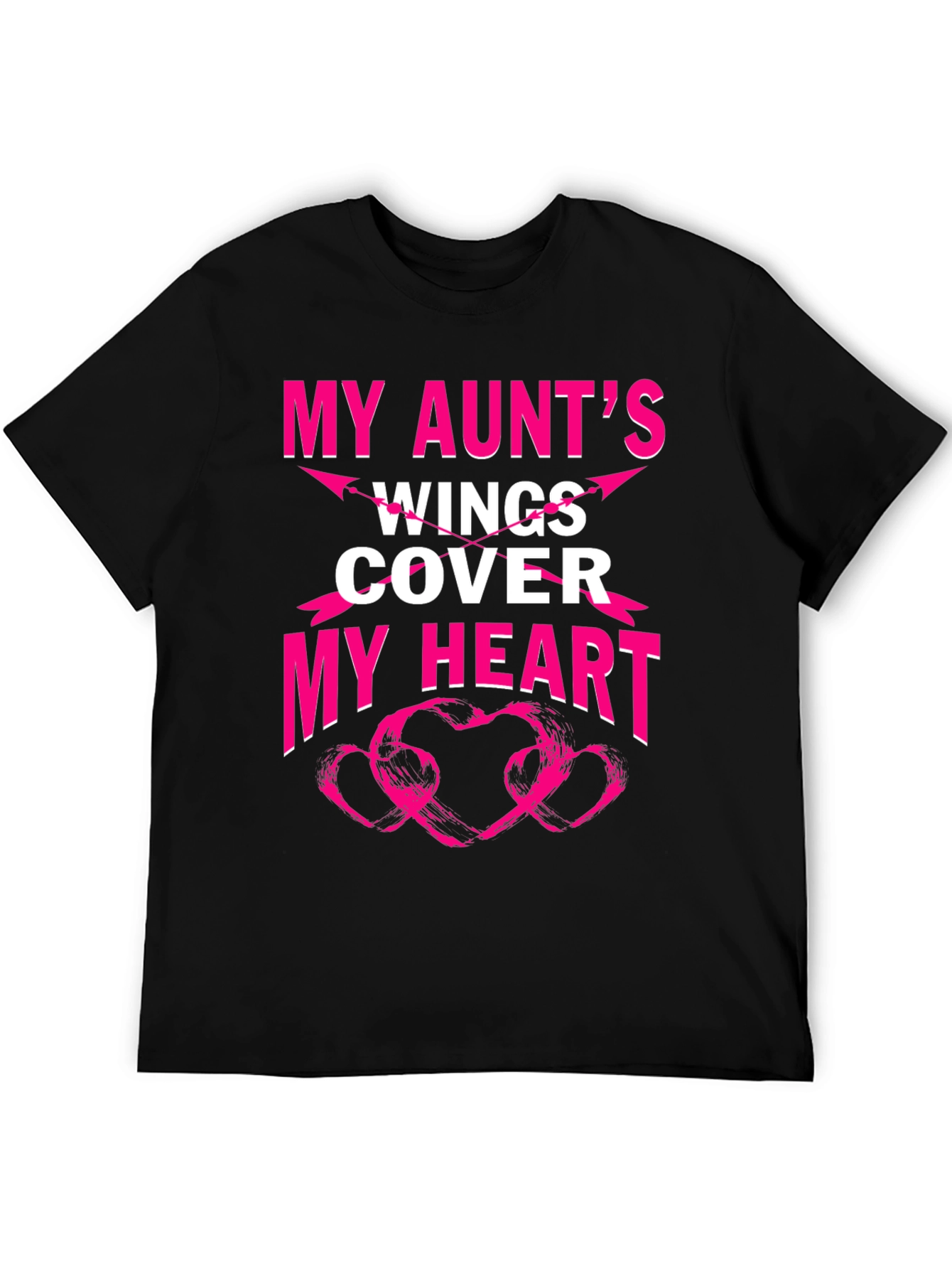 My Aunts Wings Cover My Heart Graphic T-Shirt