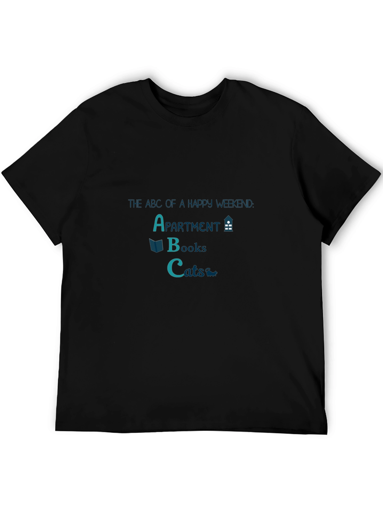 Happy Weekend T-Shirt: Apartment Books Cats