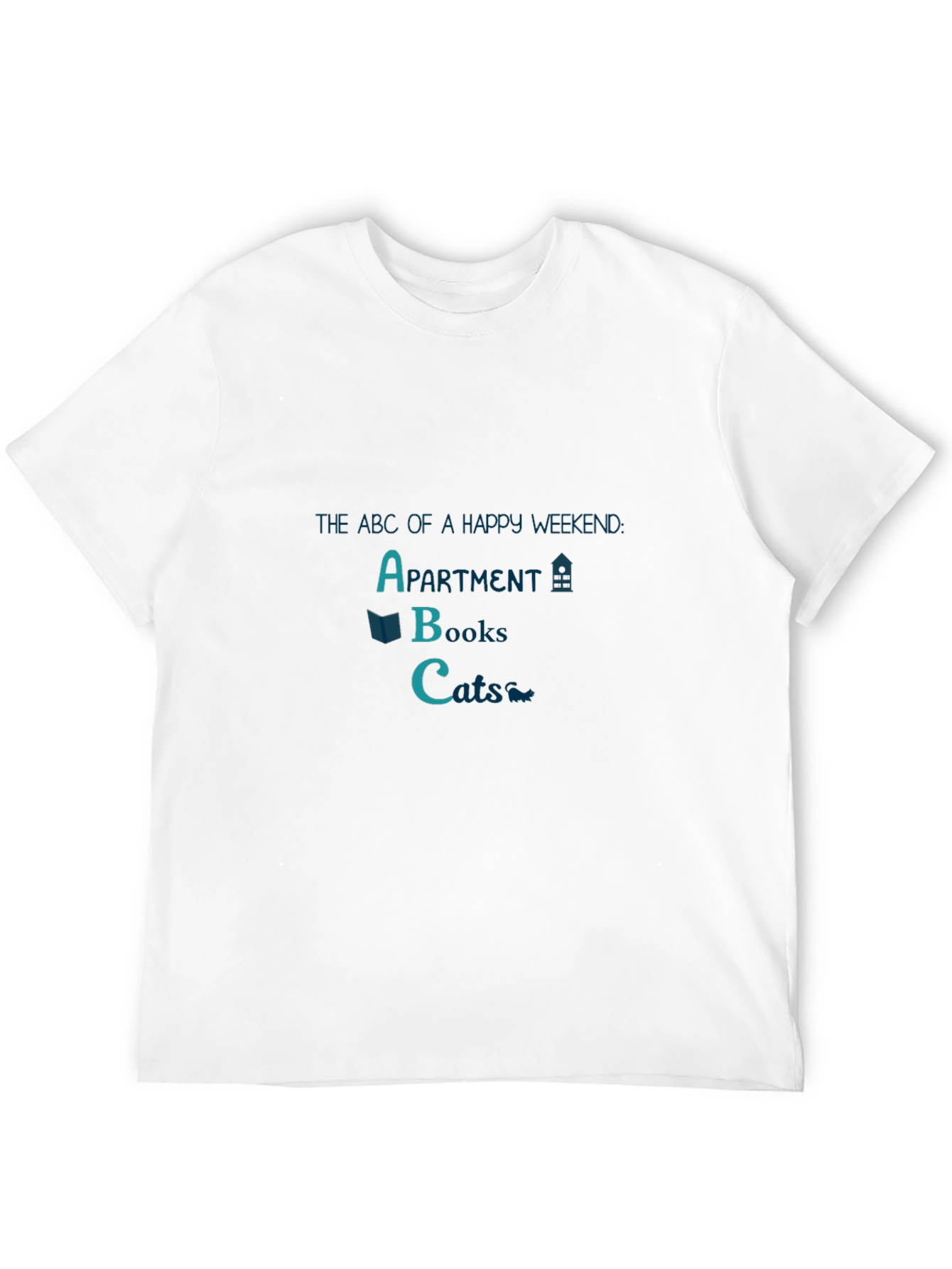Happy Weekend T-Shirt: Apartment Books Cats