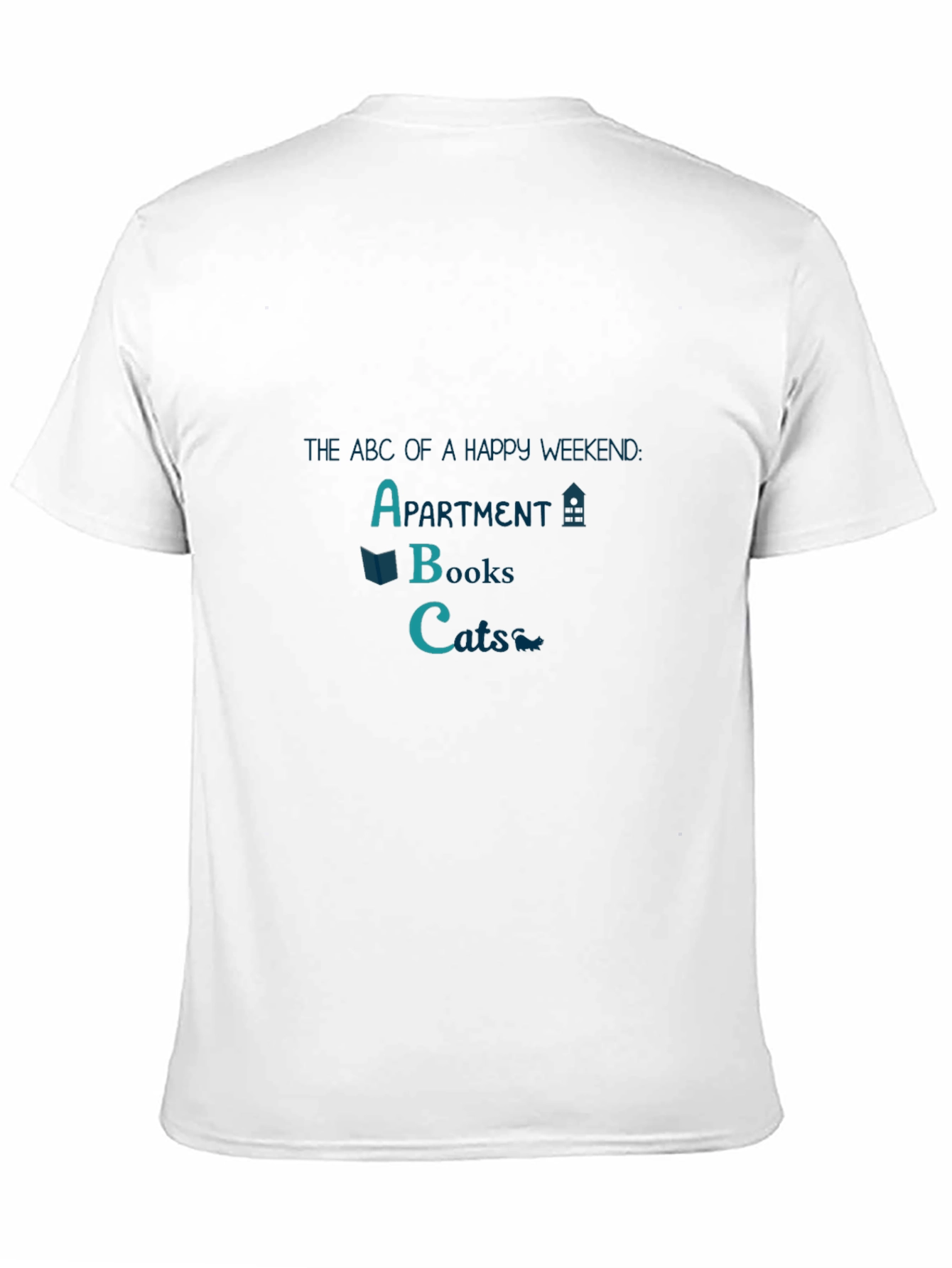 Happy Weekend T-Shirt: Apartment Books Cats