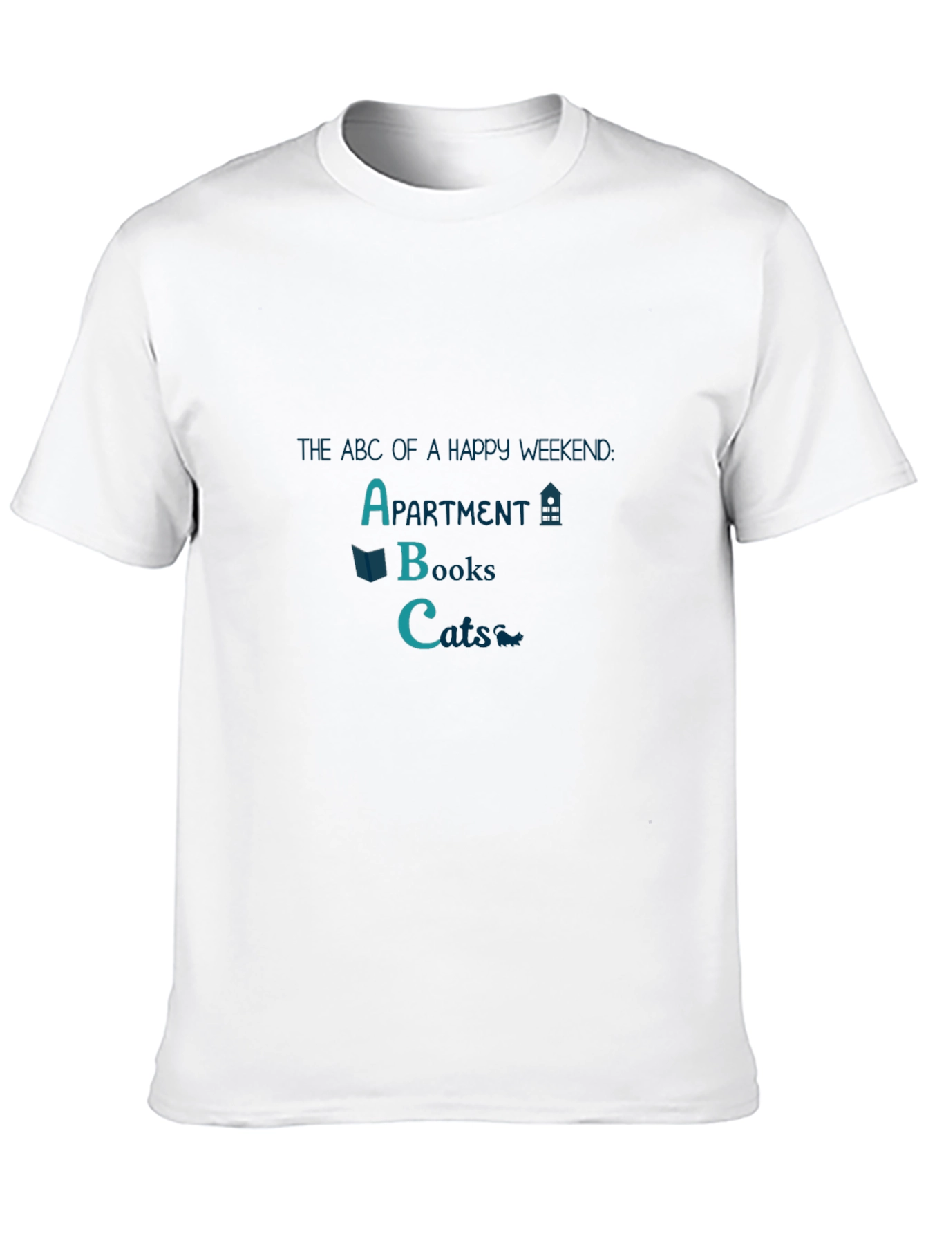 Happy Weekend T-Shirt: Apartment Books Cats