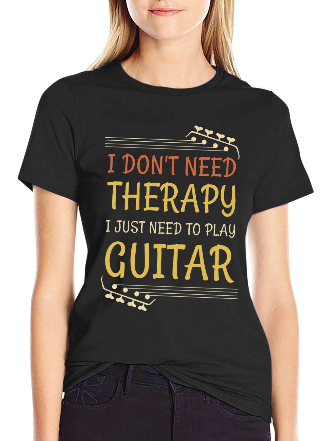 I Dont Need Therapy Guitar T-Shirt