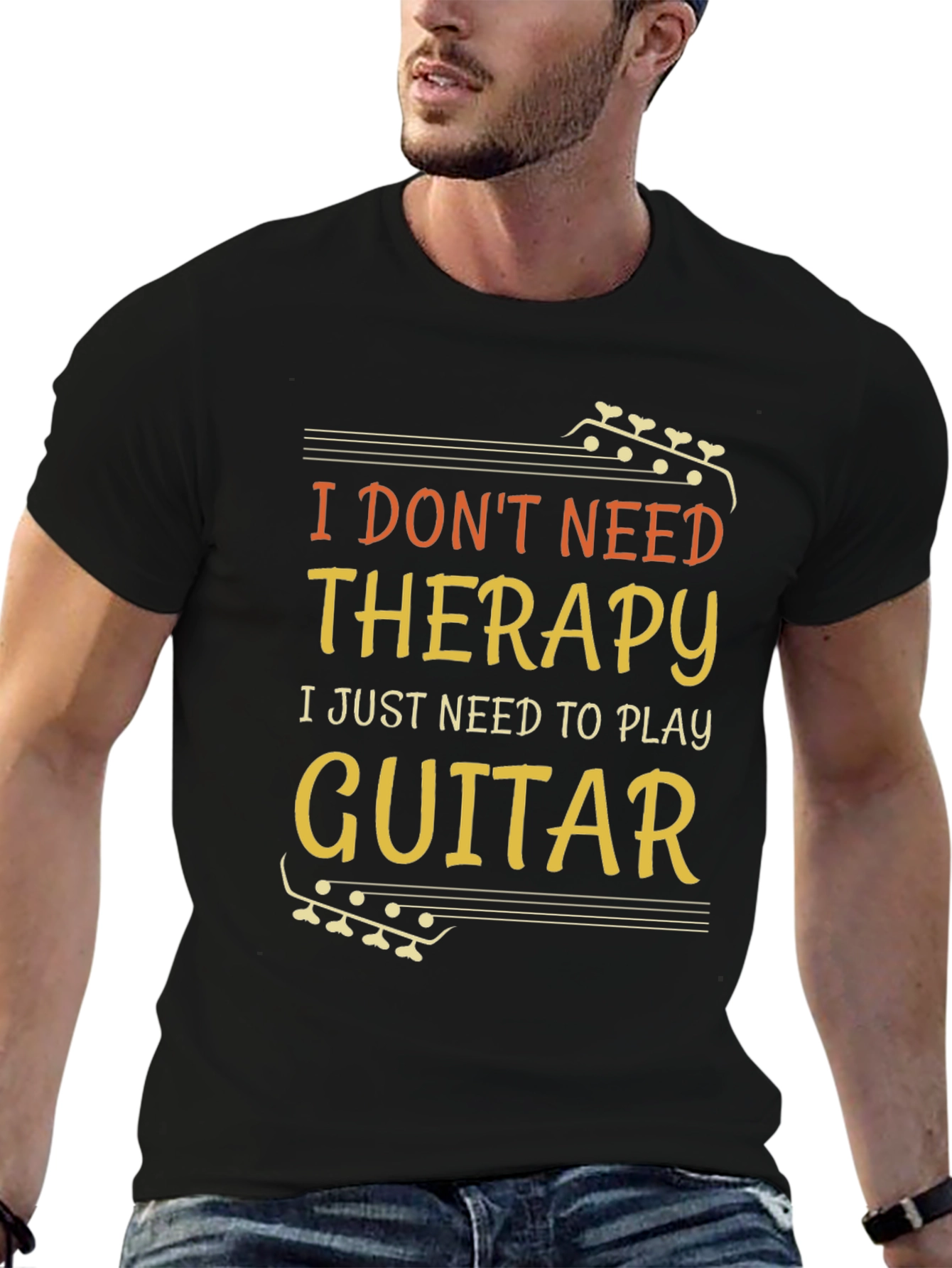 I Dont Need Therapy Guitar T-Shirt