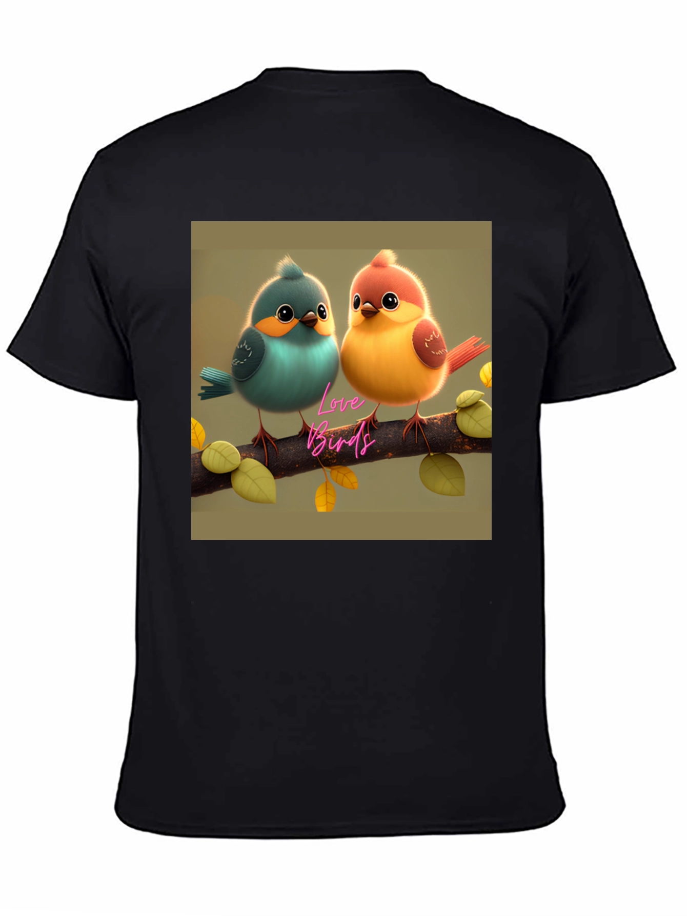 Love Birds Graphic Print Tee - Cute & Stylish