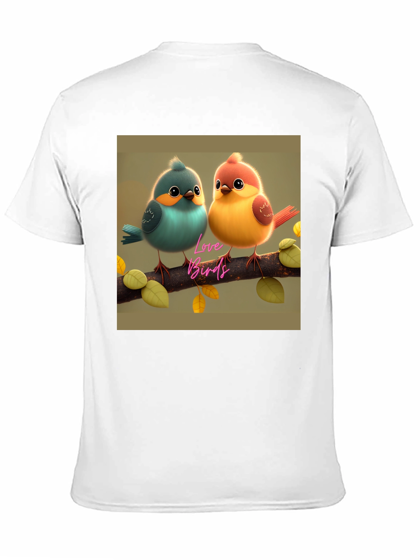 Love Birds Graphic Print Tee - Cute & Stylish