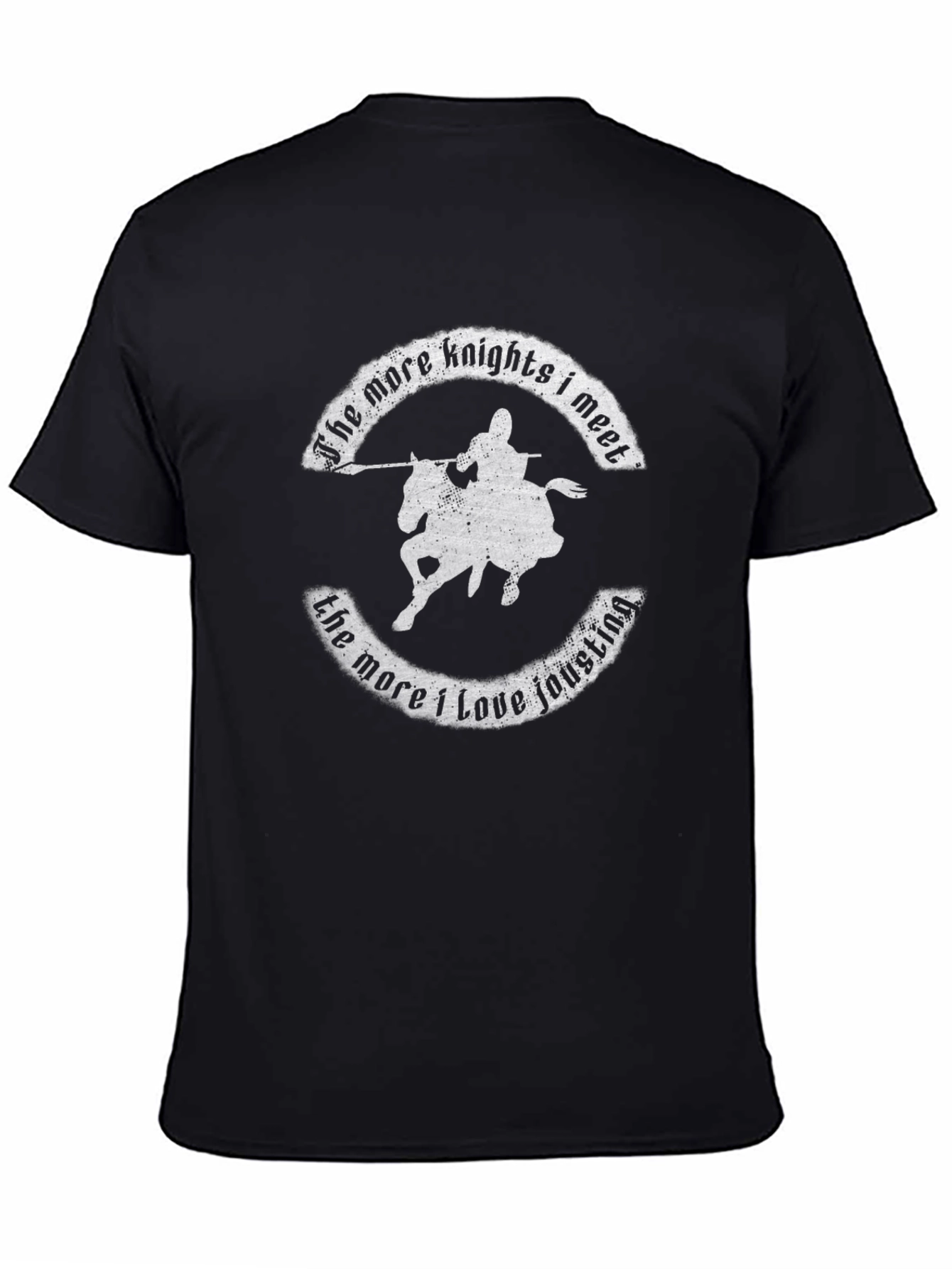 Knights and Jousting Black T-Shirt