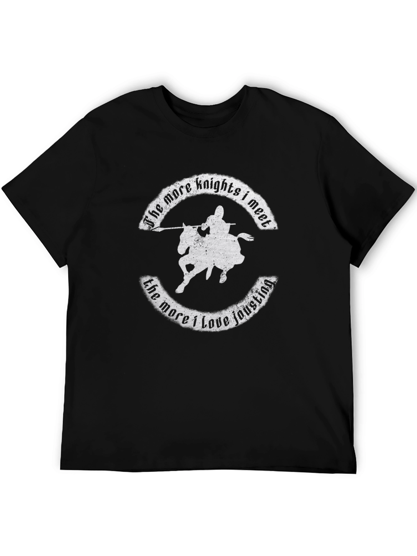 Knights and Jousting Black T-Shirt