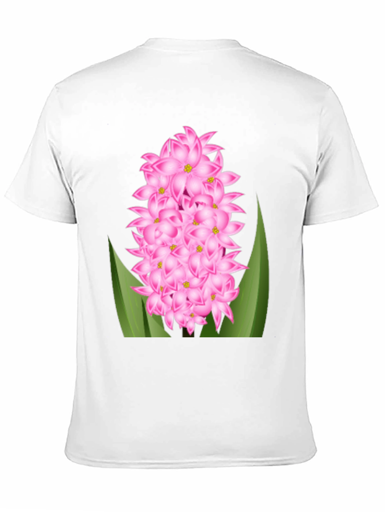 Pink Hyacinth Flower Graphic T-Shirt