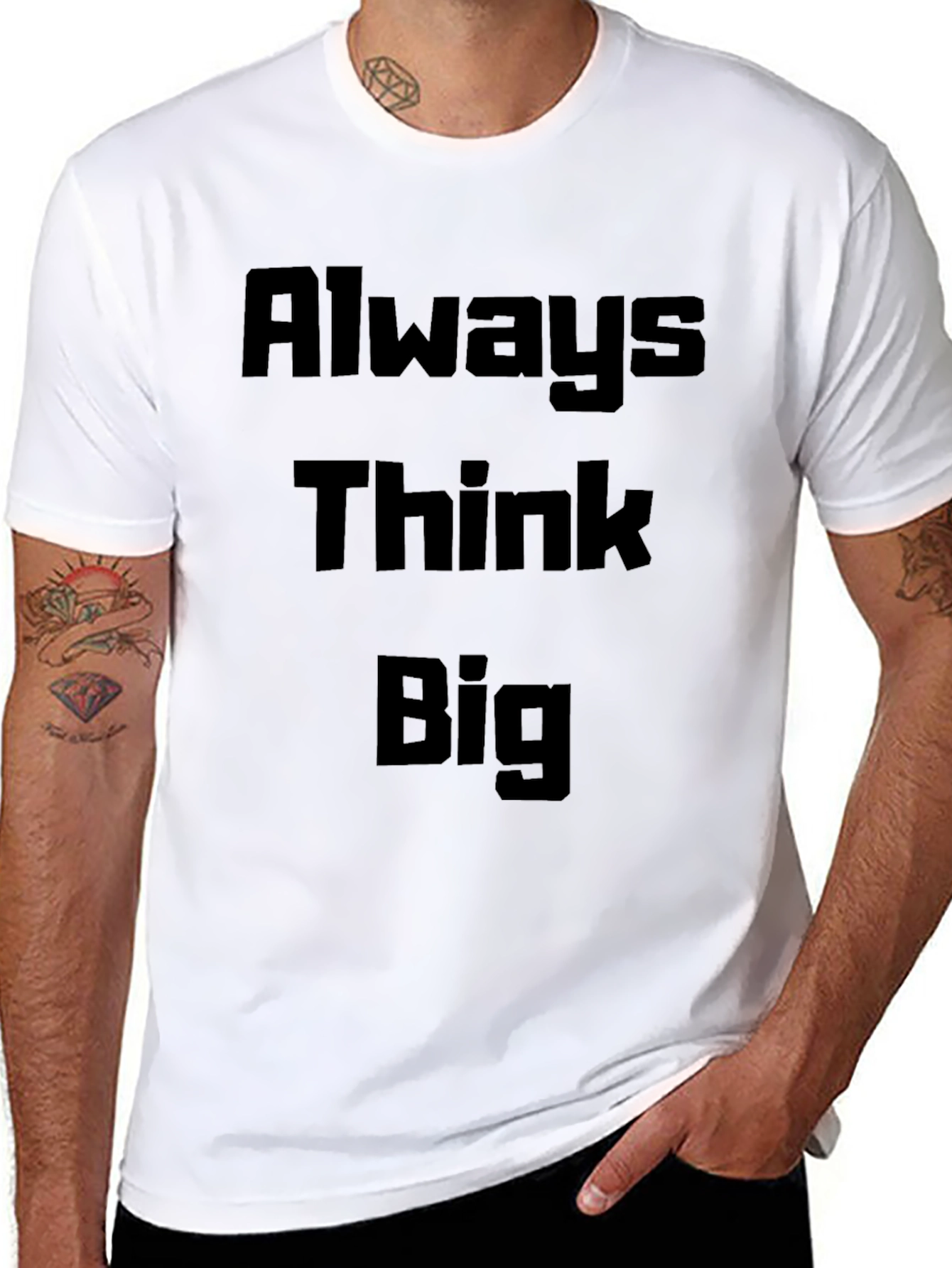 Always Think Big Black T-Shirt