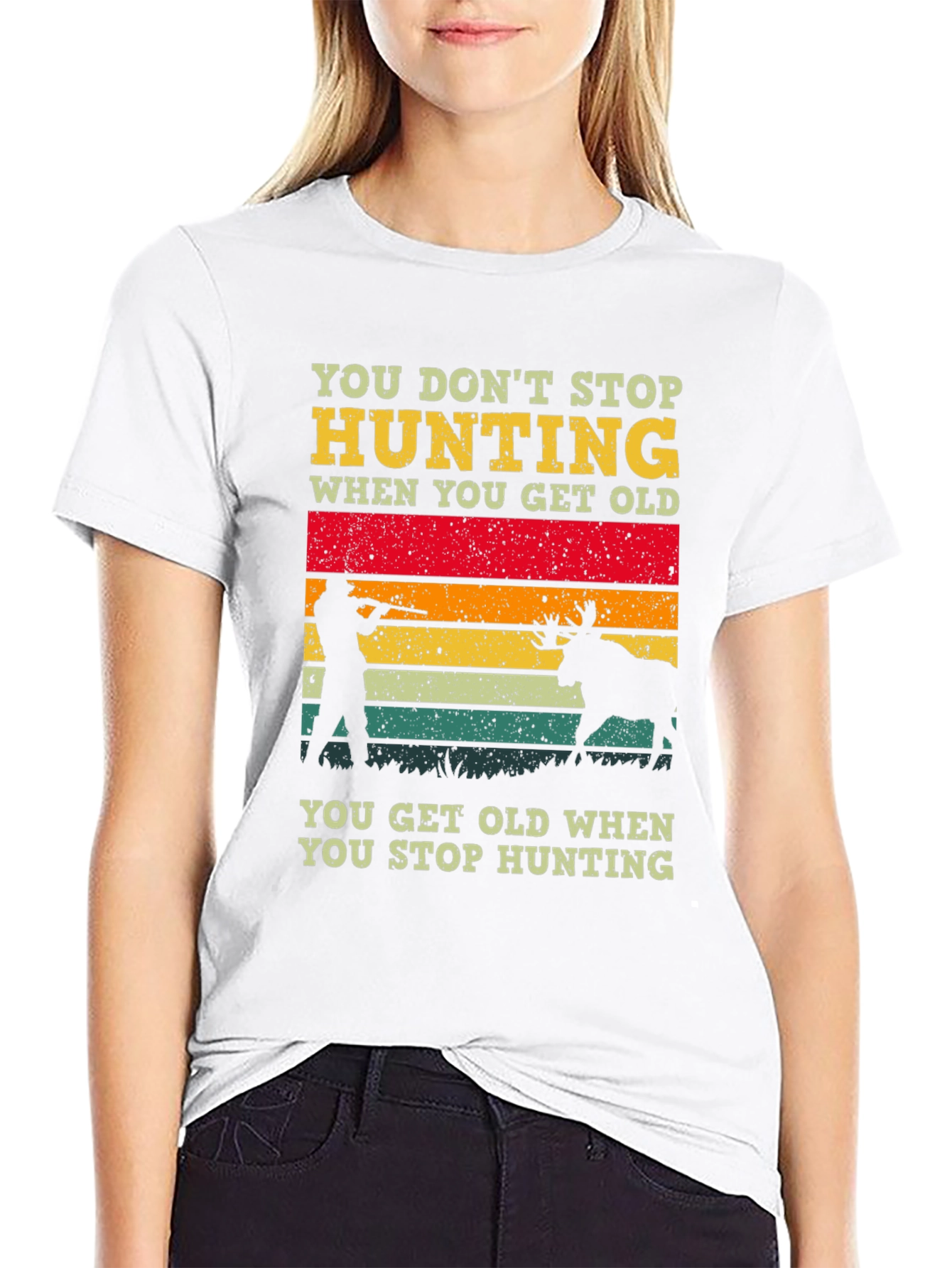 Hunting Graphic T-Shirt - You Dont Stop Hunting
