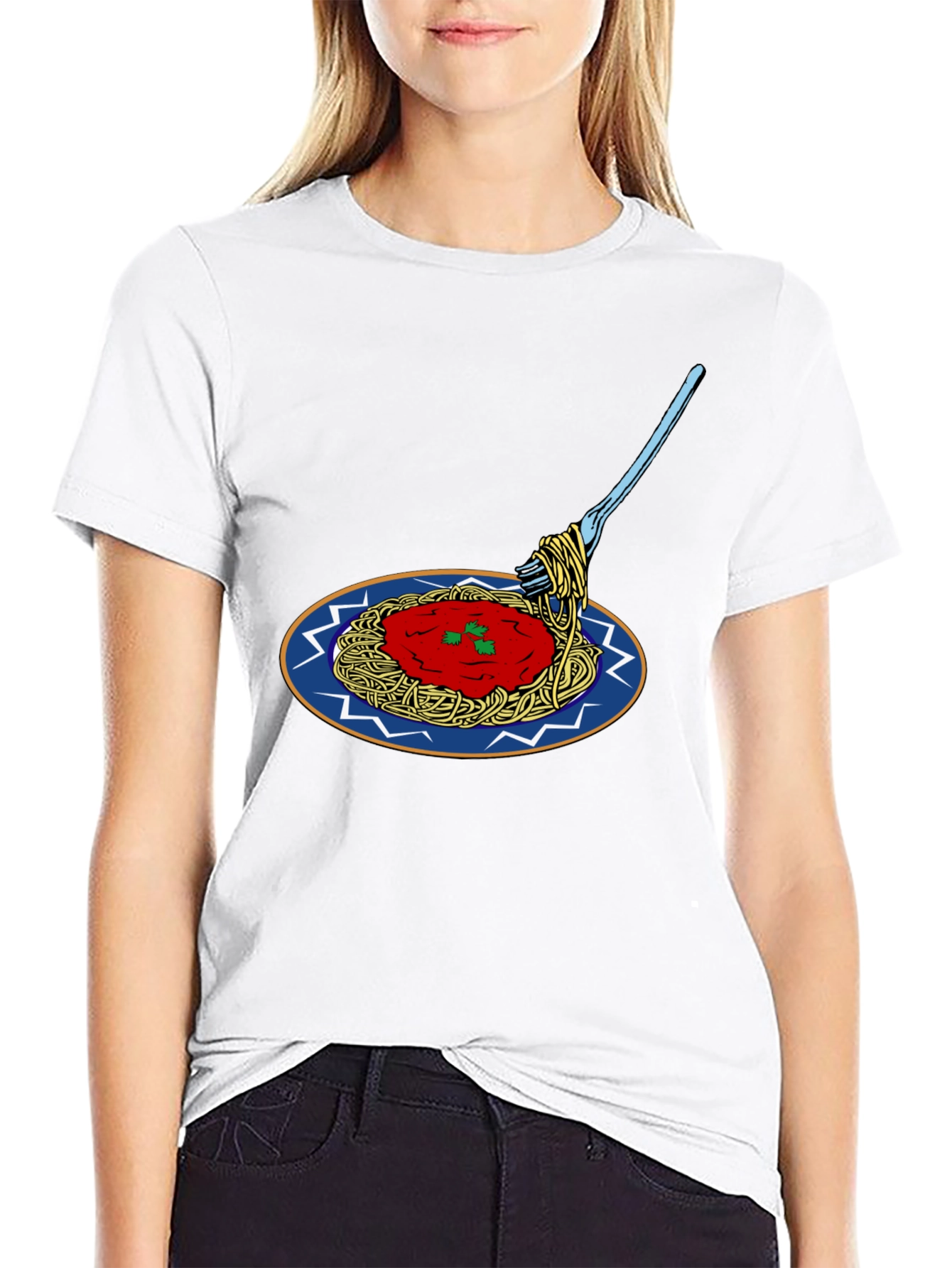 Spaghetti Graphic T-Shirt - Unique Pasta Design Tee