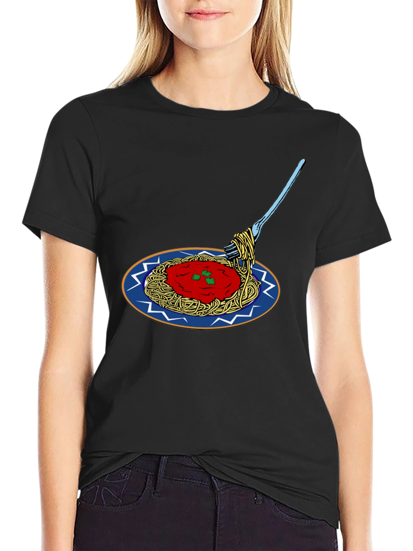 Spaghetti Graphic T-Shirt - Unique Pasta Design Tee
