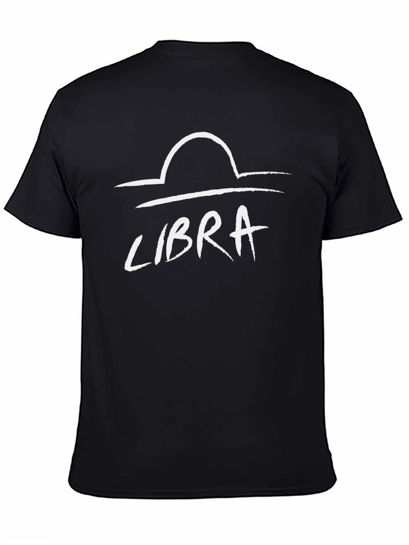 Libra Zodiac Sign T-Shirt - Black Graphic Tee