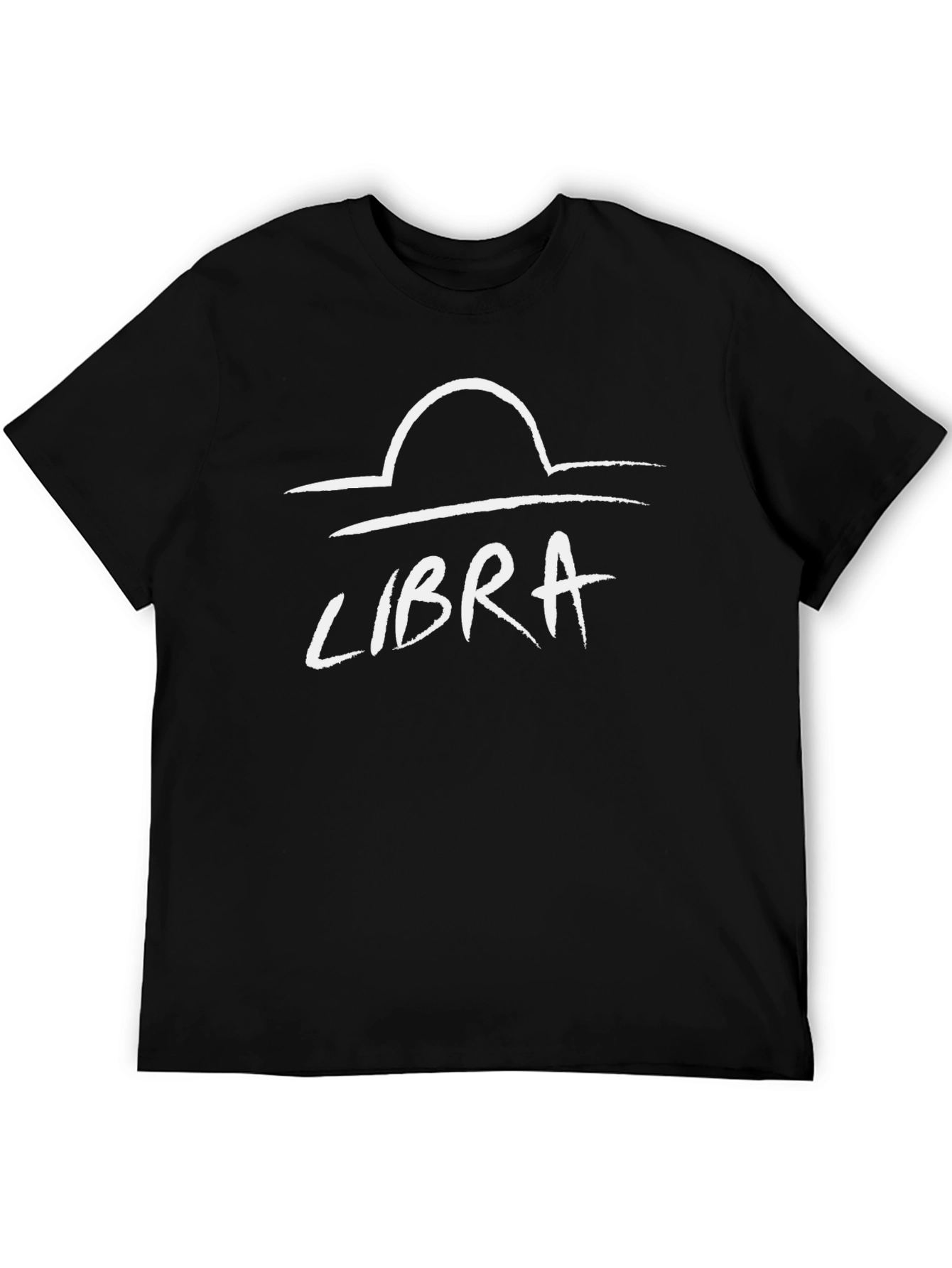 Libra Zodiac Sign T-Shirt - Black Graphic Tee