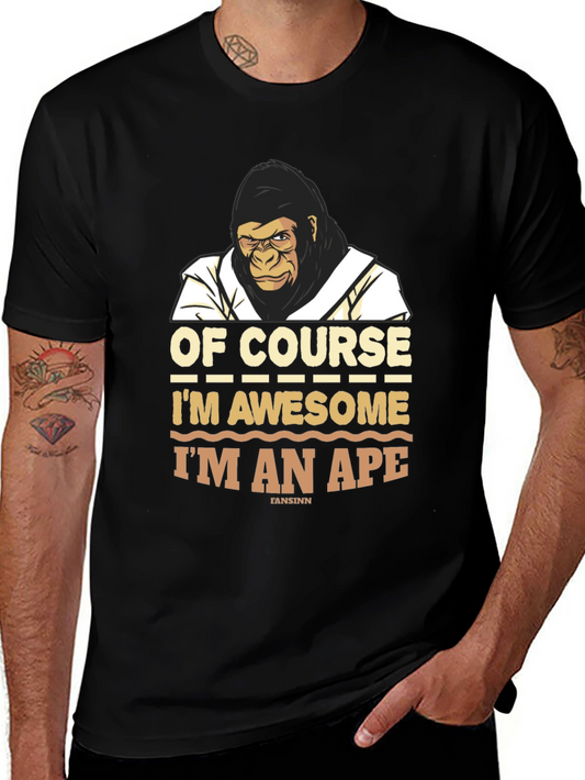 Awesome Ape T-Shirt - Funny Gorilla Graphic Tee