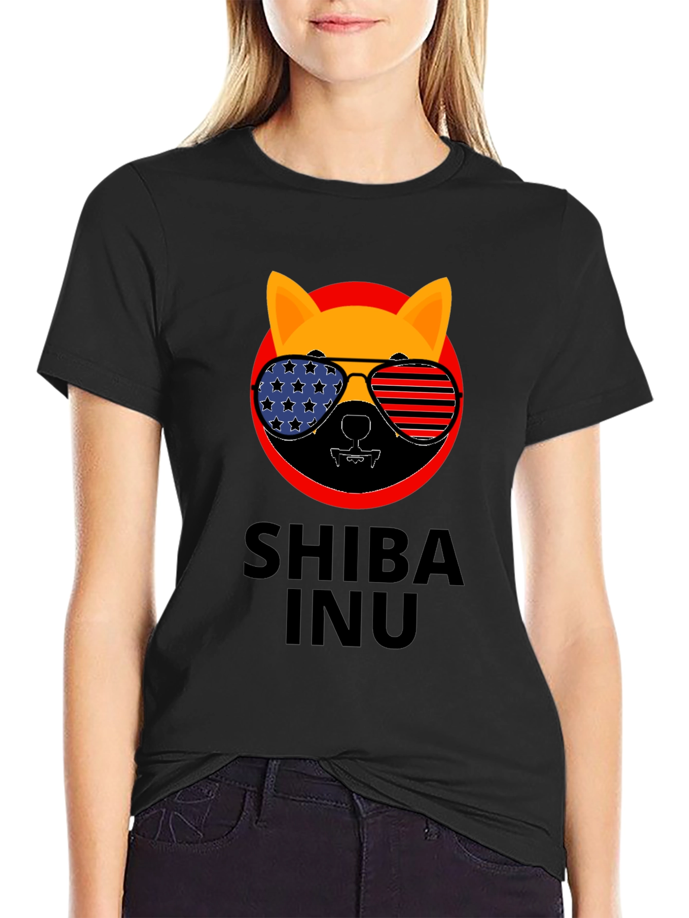 Shiba Inu T-Shirt Patriotic Design