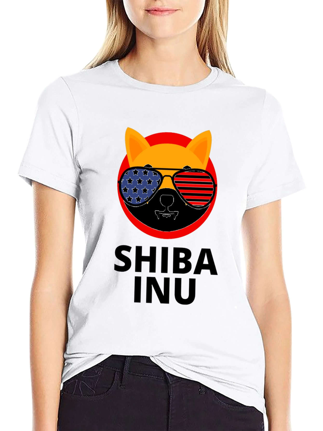 Shiba Inu T-Shirt Patriotic Design