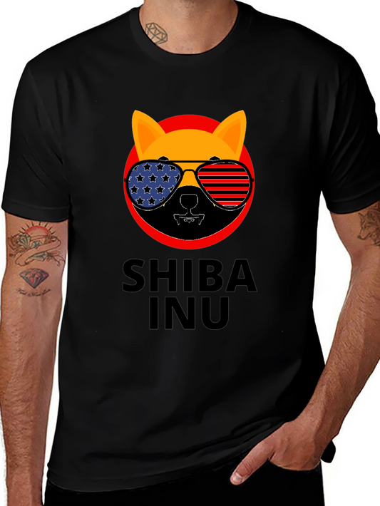 Shiba Inu T-Shirt Patriotic Design