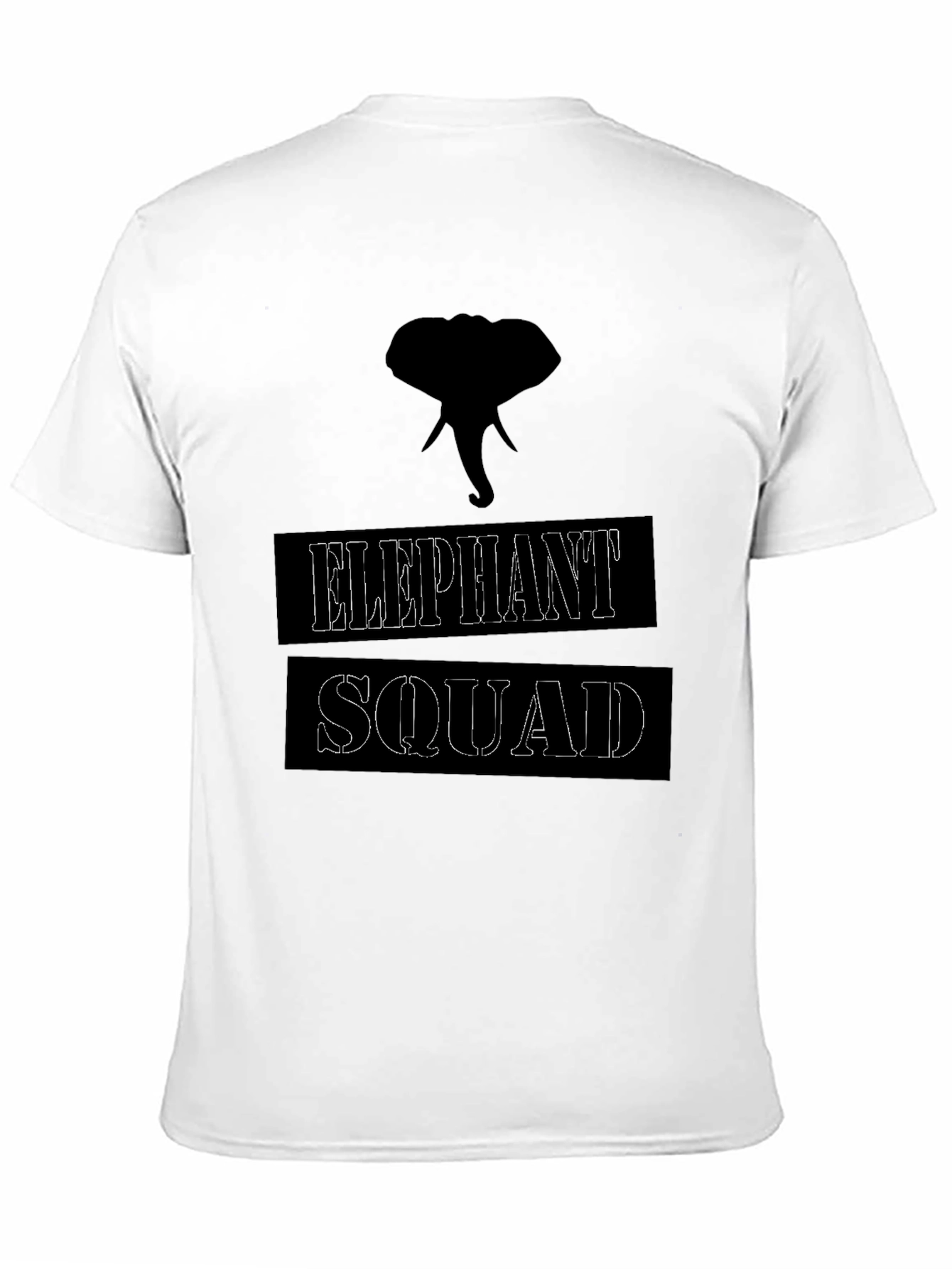 Elephant Squad Graphic T-Shirt - Black