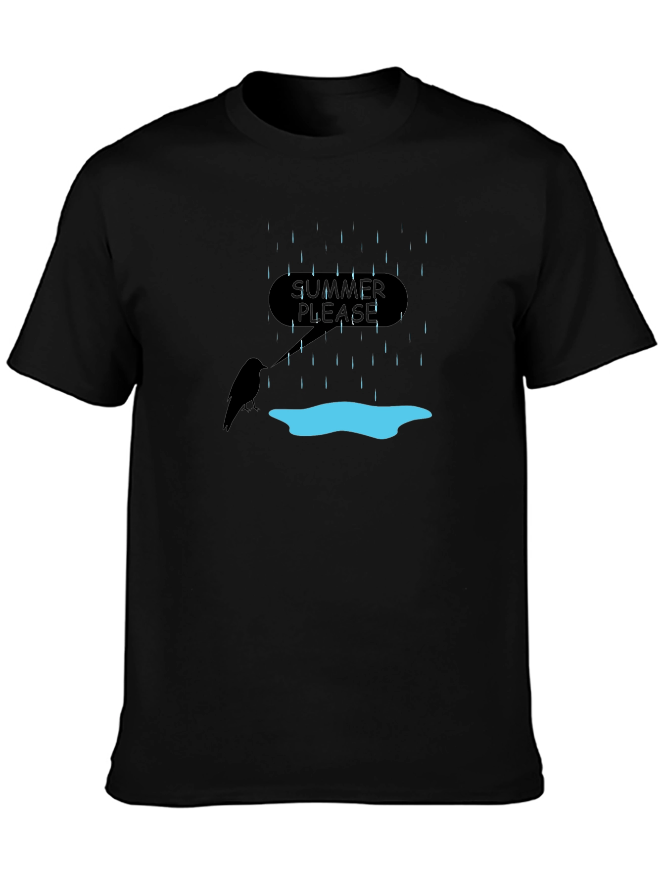 Summer Please T-Shirt - Rainy Day Graphic Tee