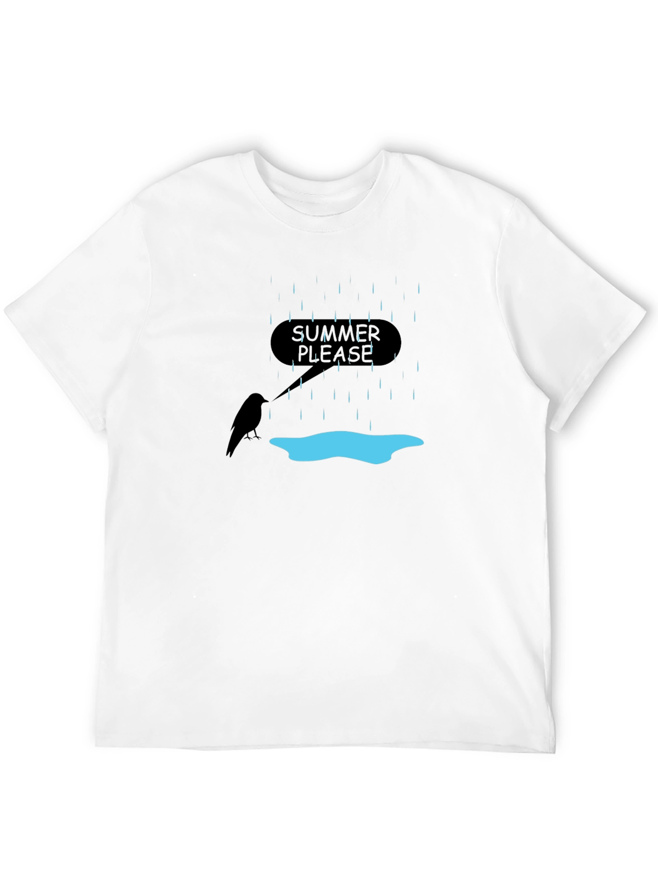 Summer Please T-Shirt - Rainy Day Graphic Tee