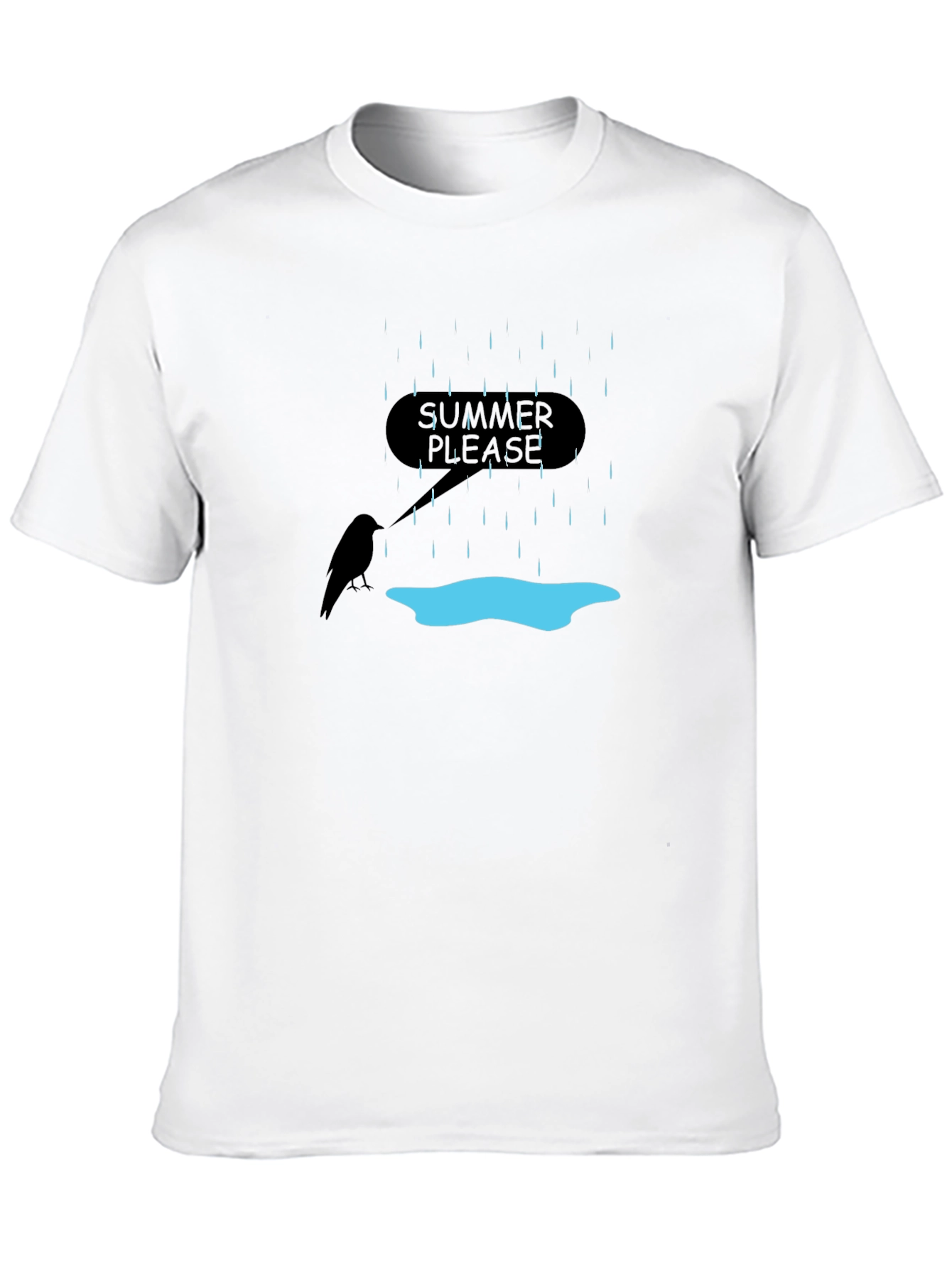 Summer Please T-Shirt - Rainy Day Graphic Tee